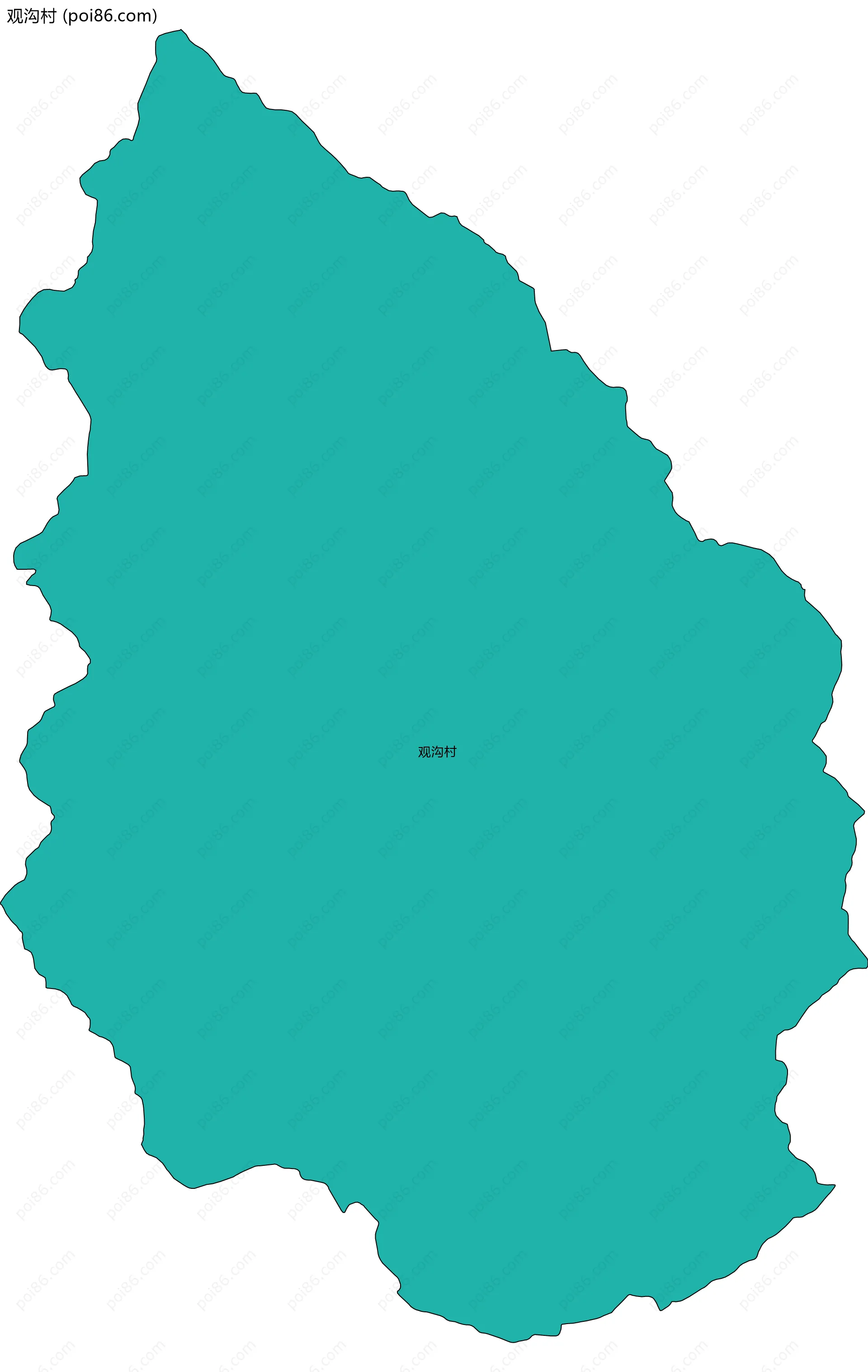 观沟村边界地图