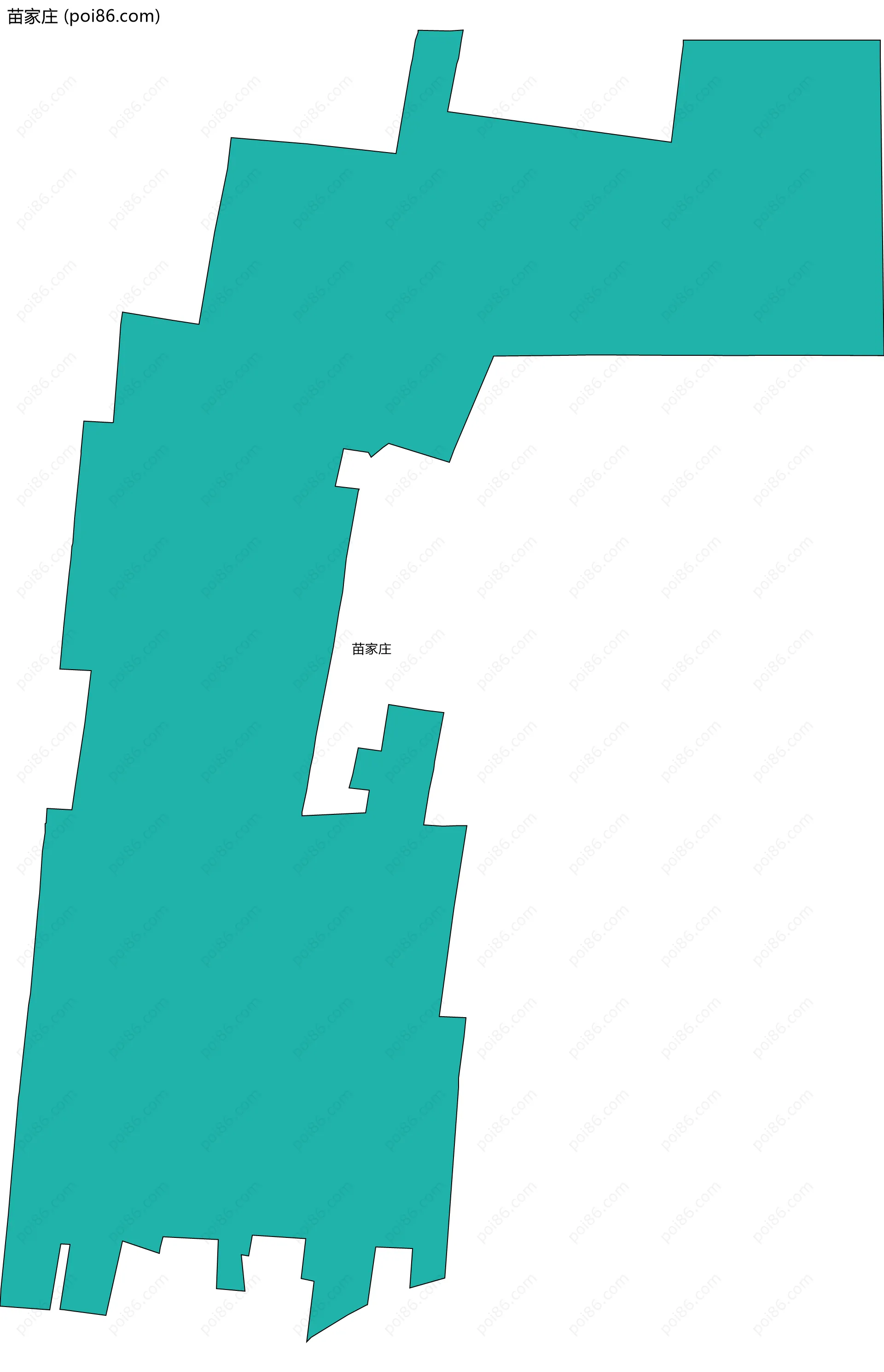 苗家庄边界地图