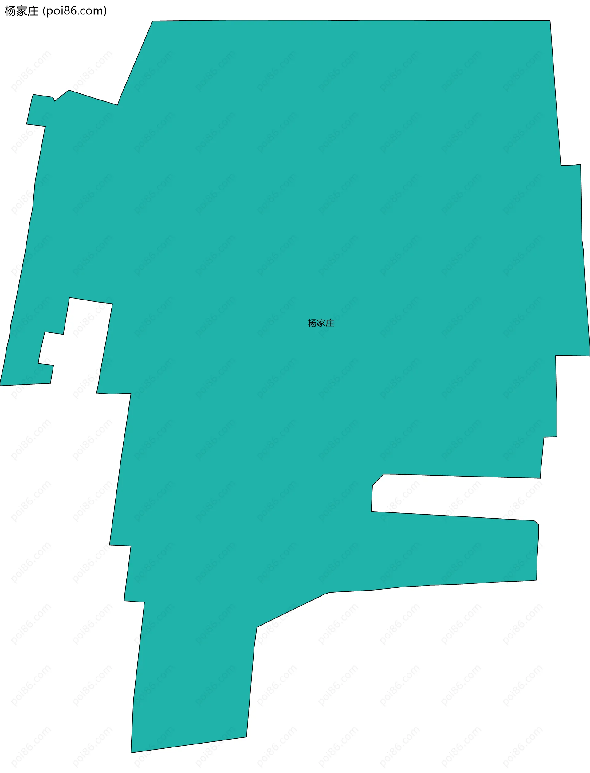 杨家庄边界地图