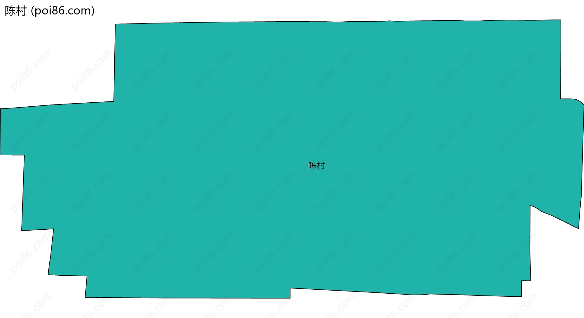 陈村边界地图