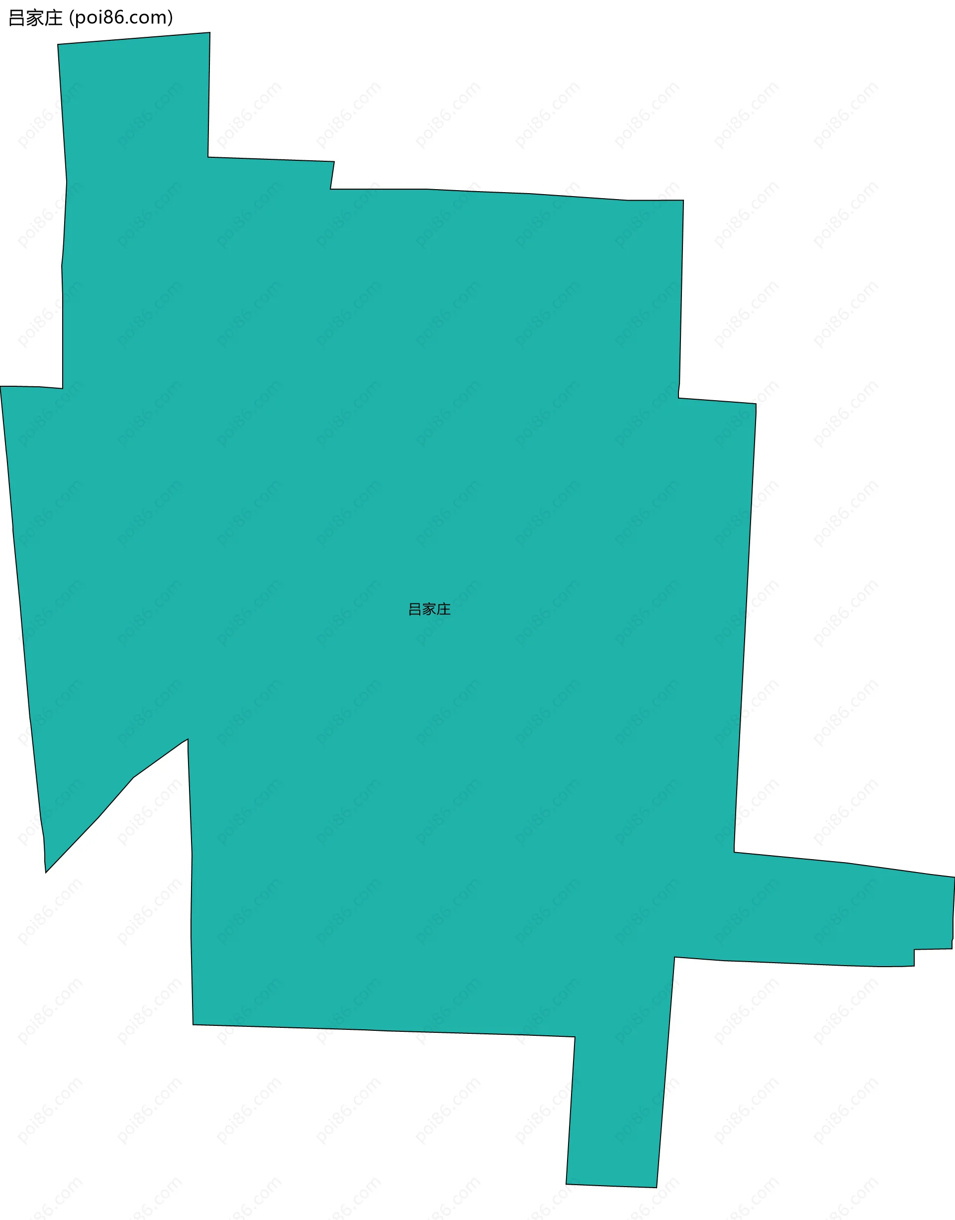 吕家庄边界地图