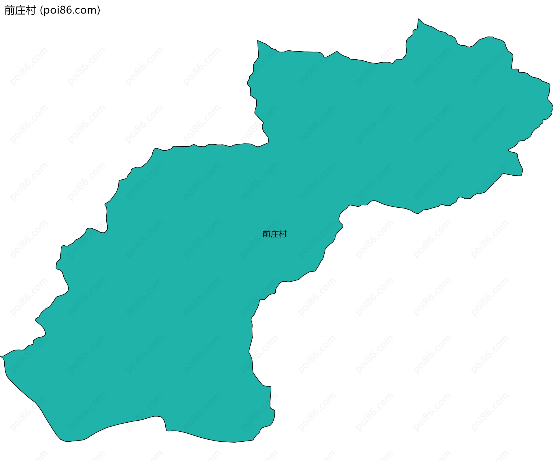 前庄村边界地图