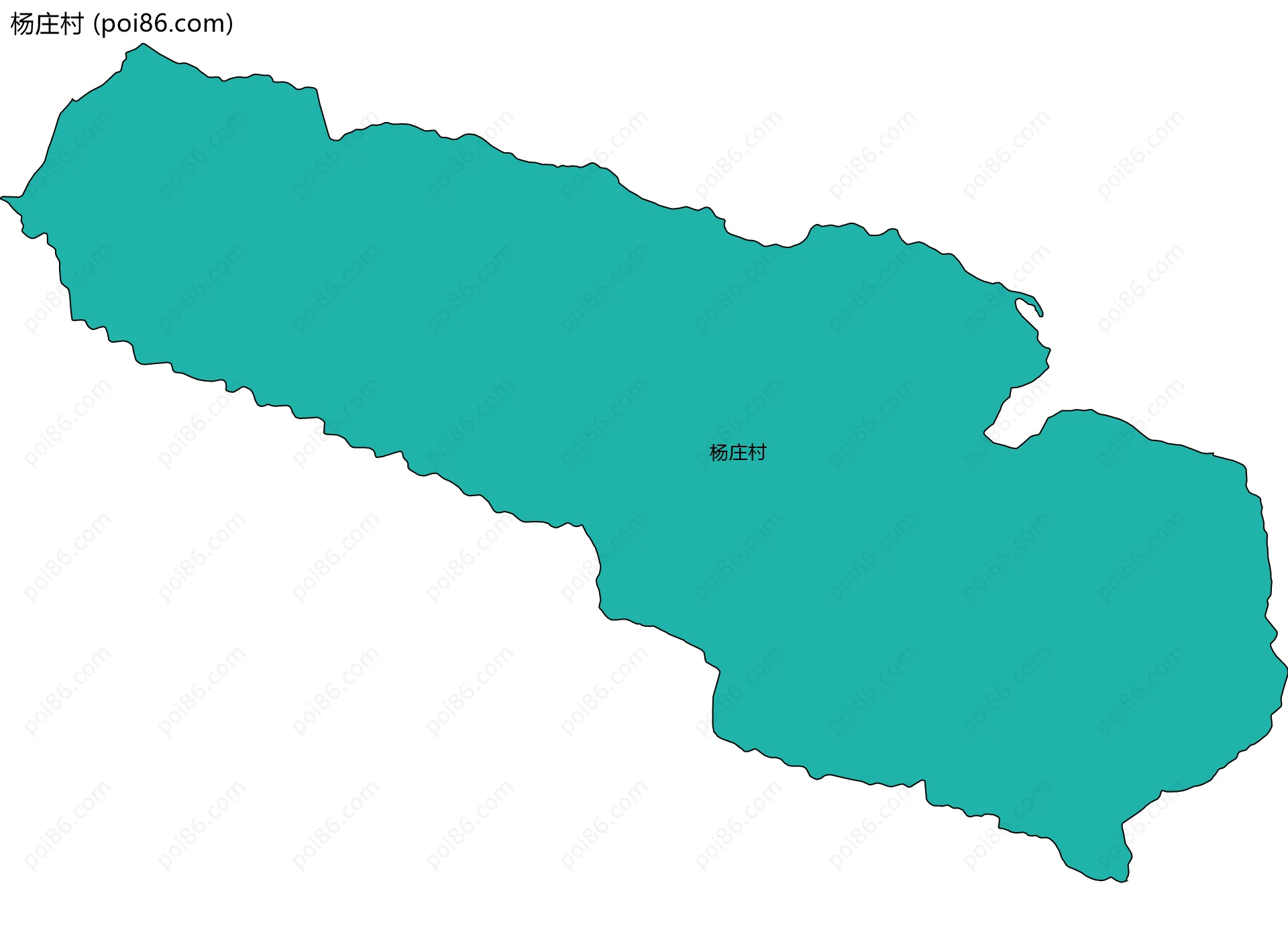 杨庄村边界地图