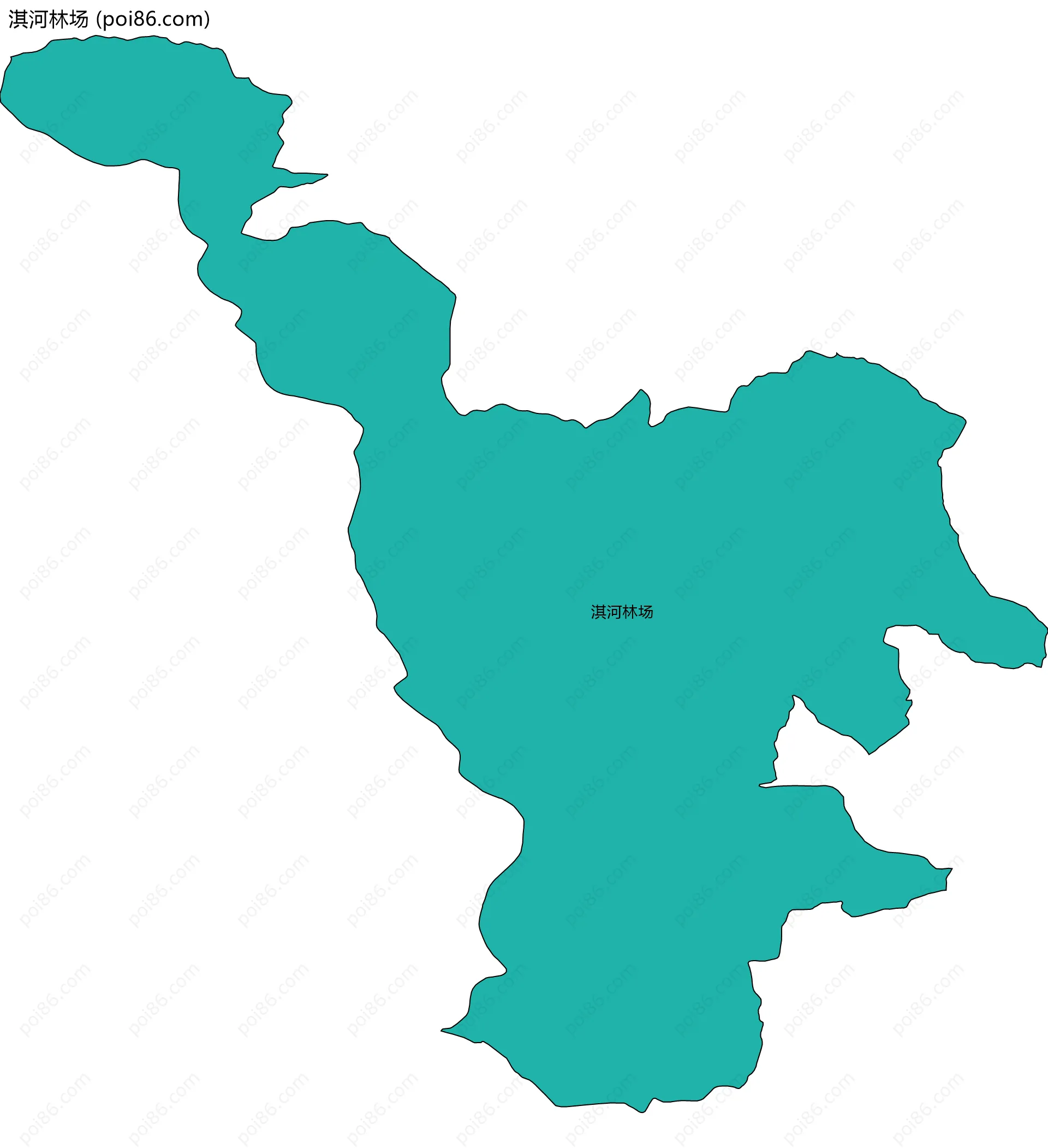 淇河林场边界地图