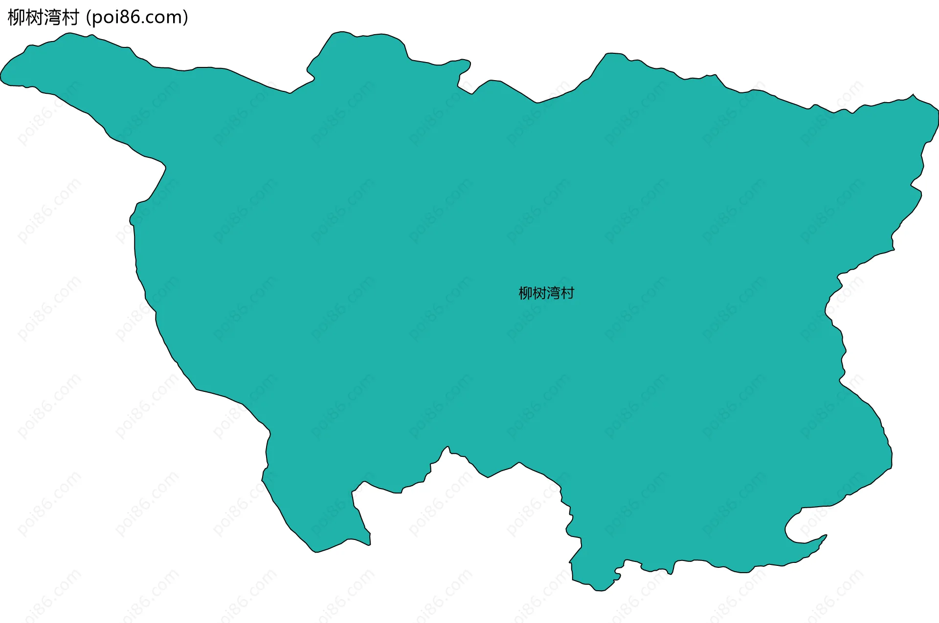 柳树湾村边界地图