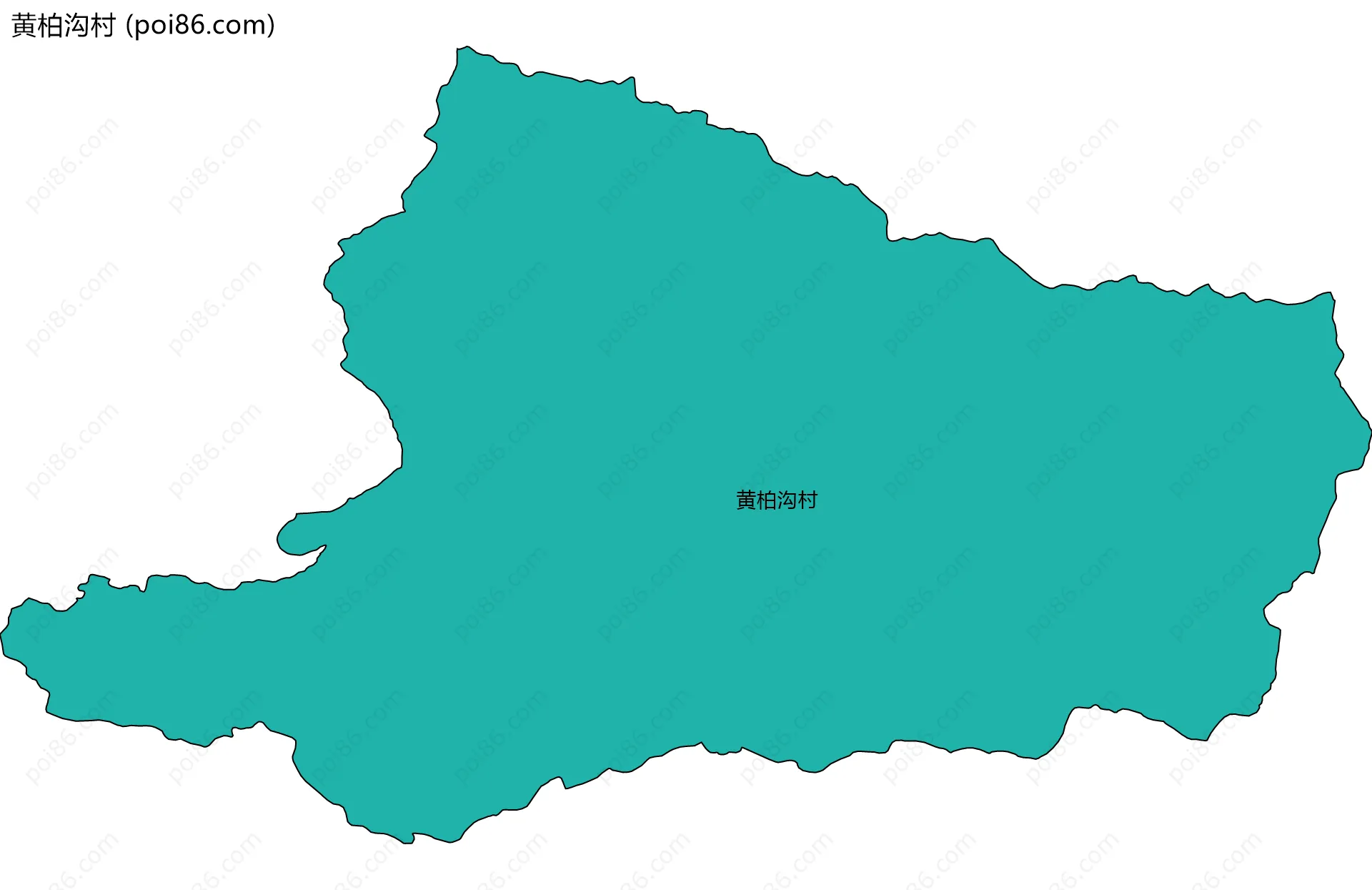 黄柏沟村边界地图
