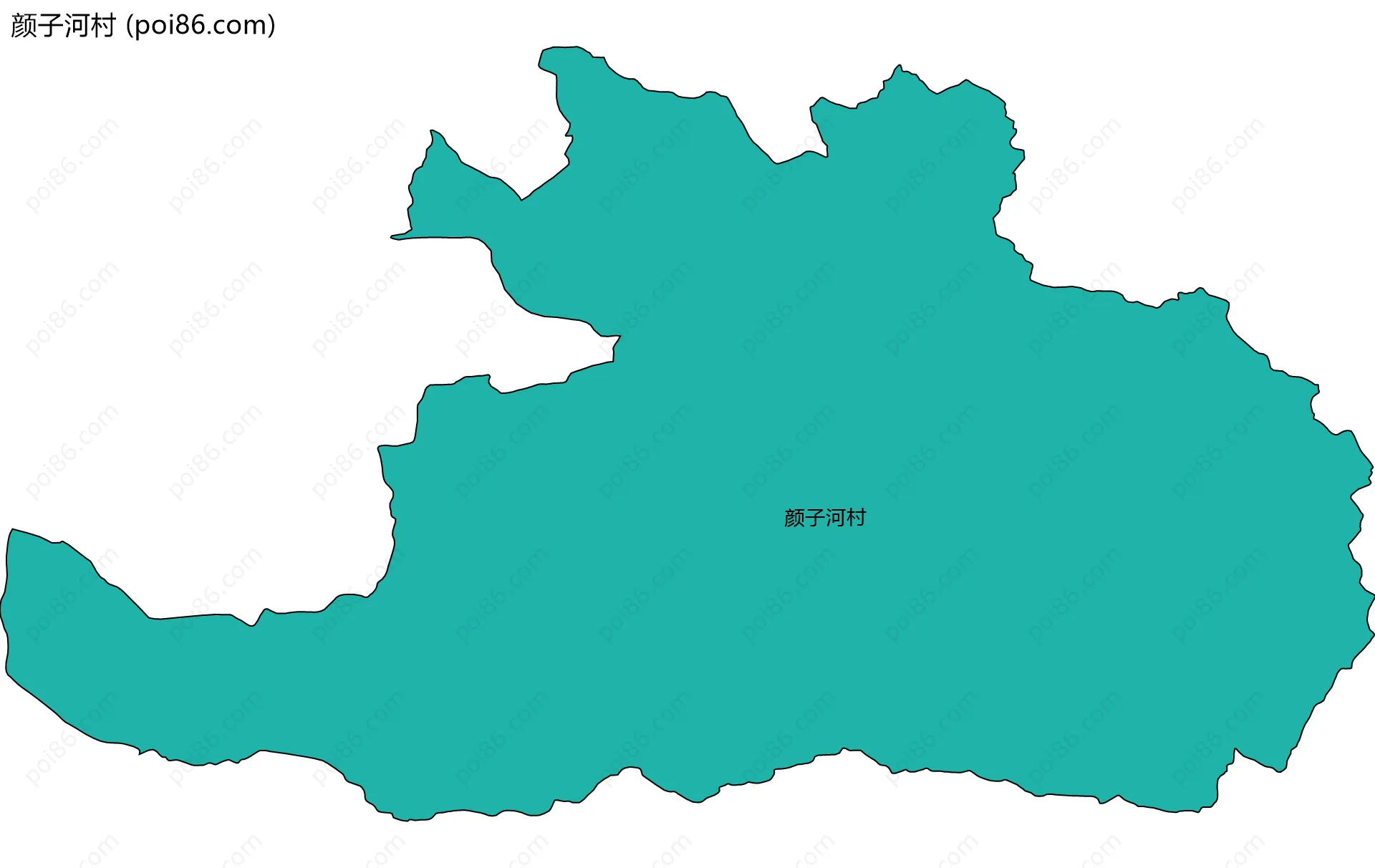 颜子河村边界地图