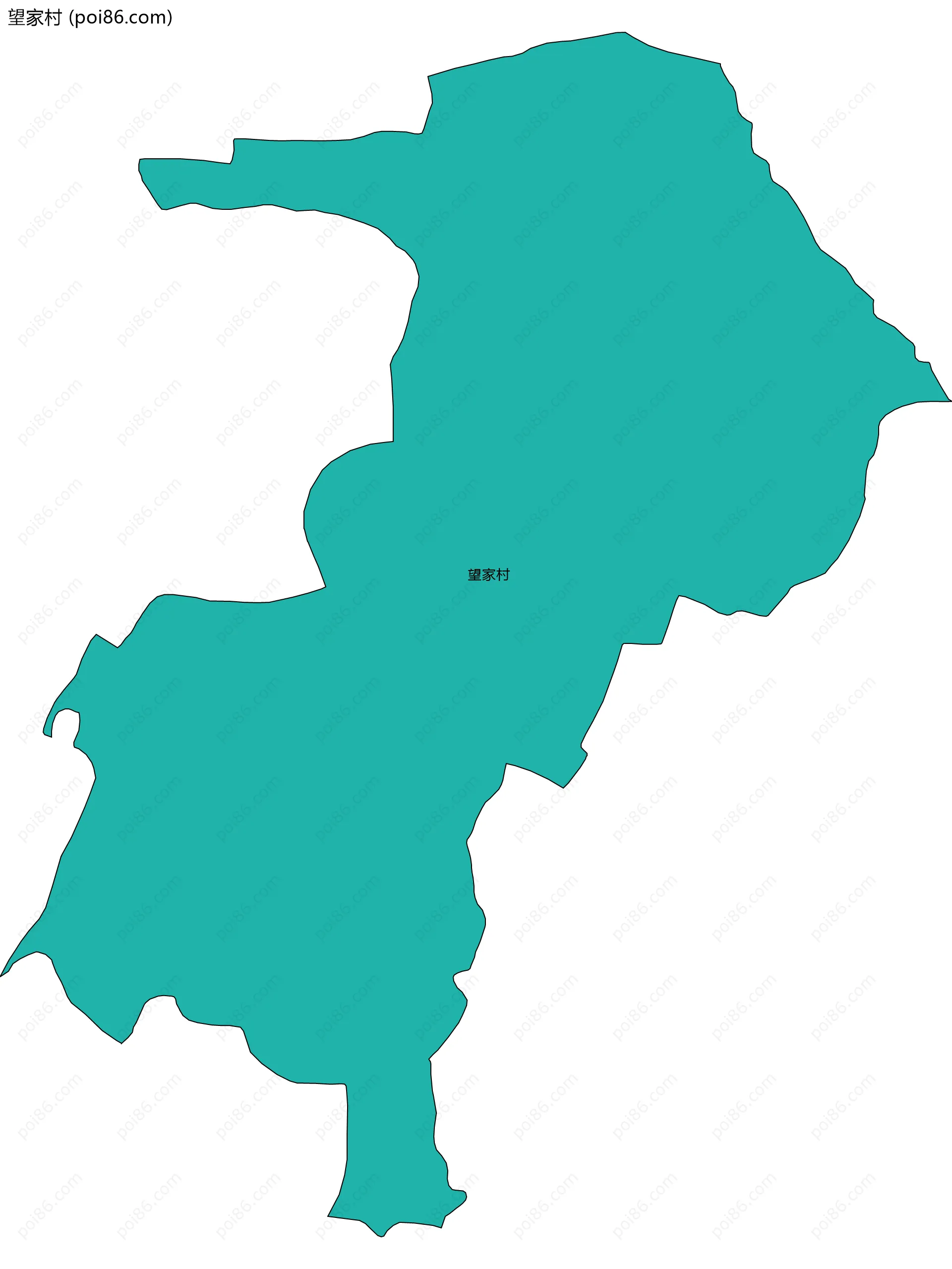 望家村边界地图