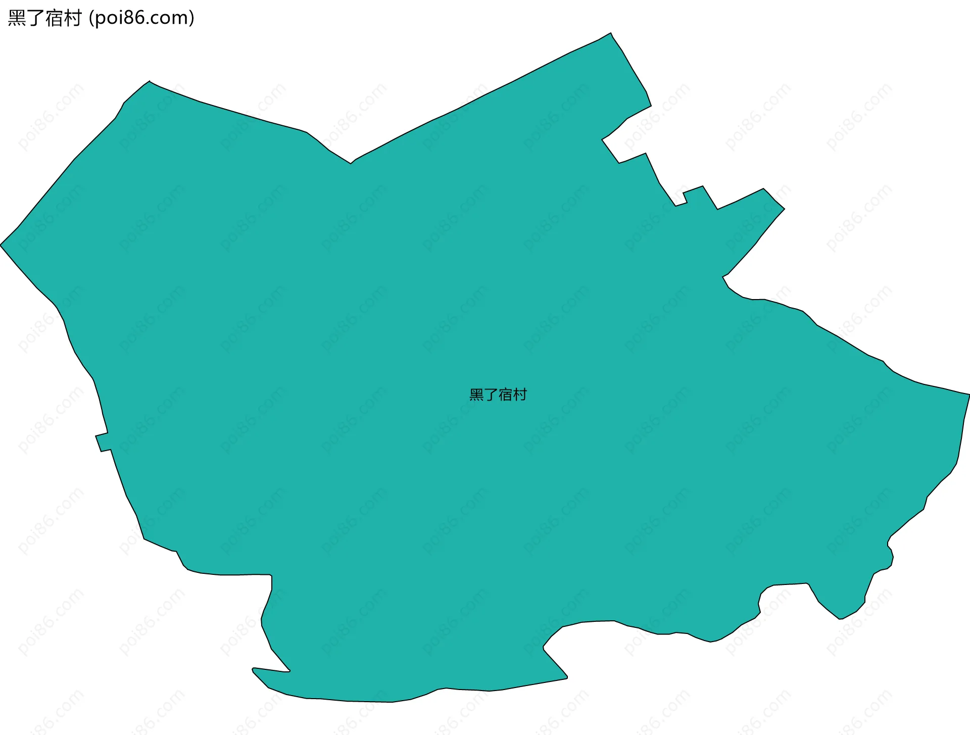 黑了宿村边界地图