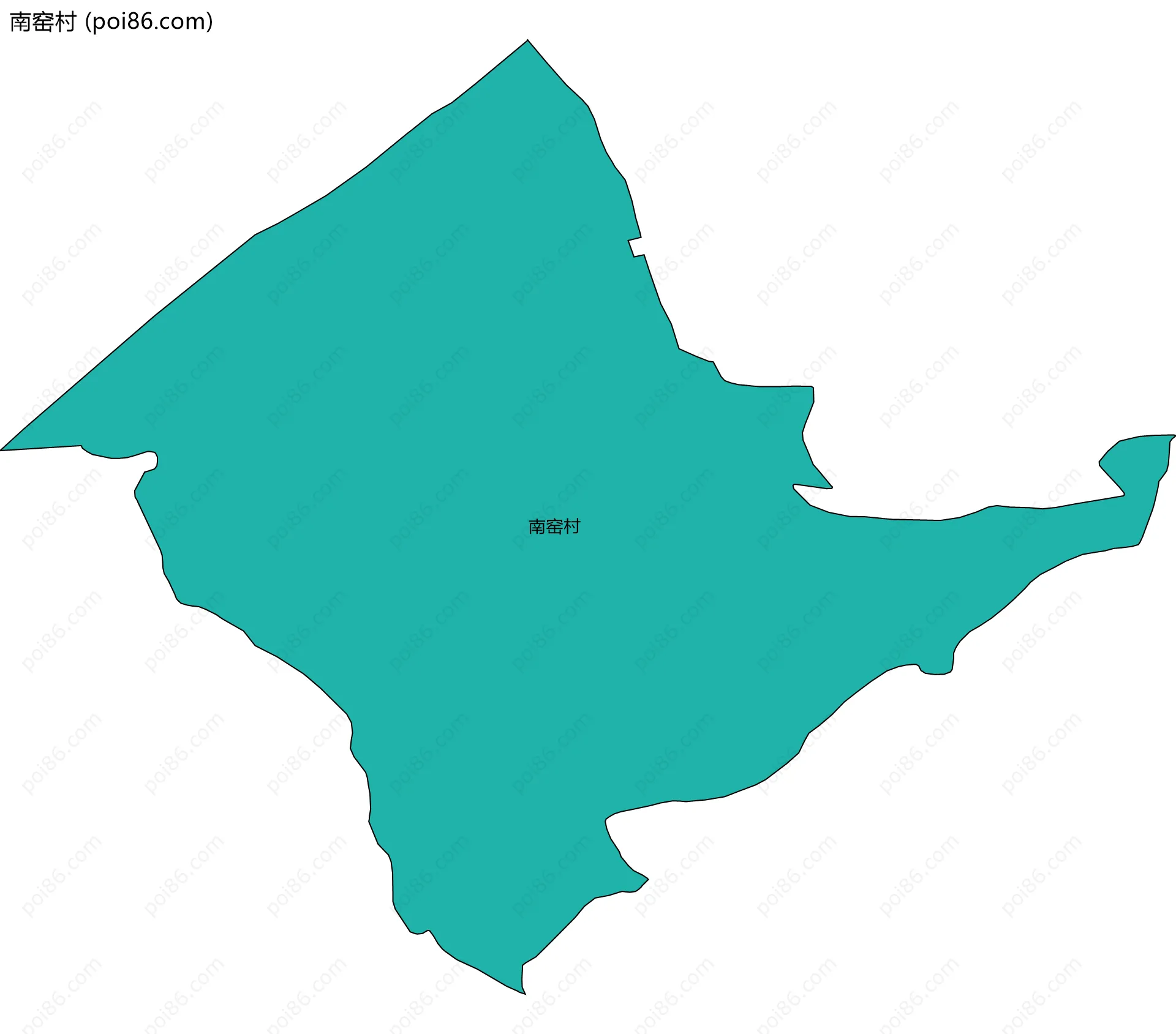 南窑村边界地图