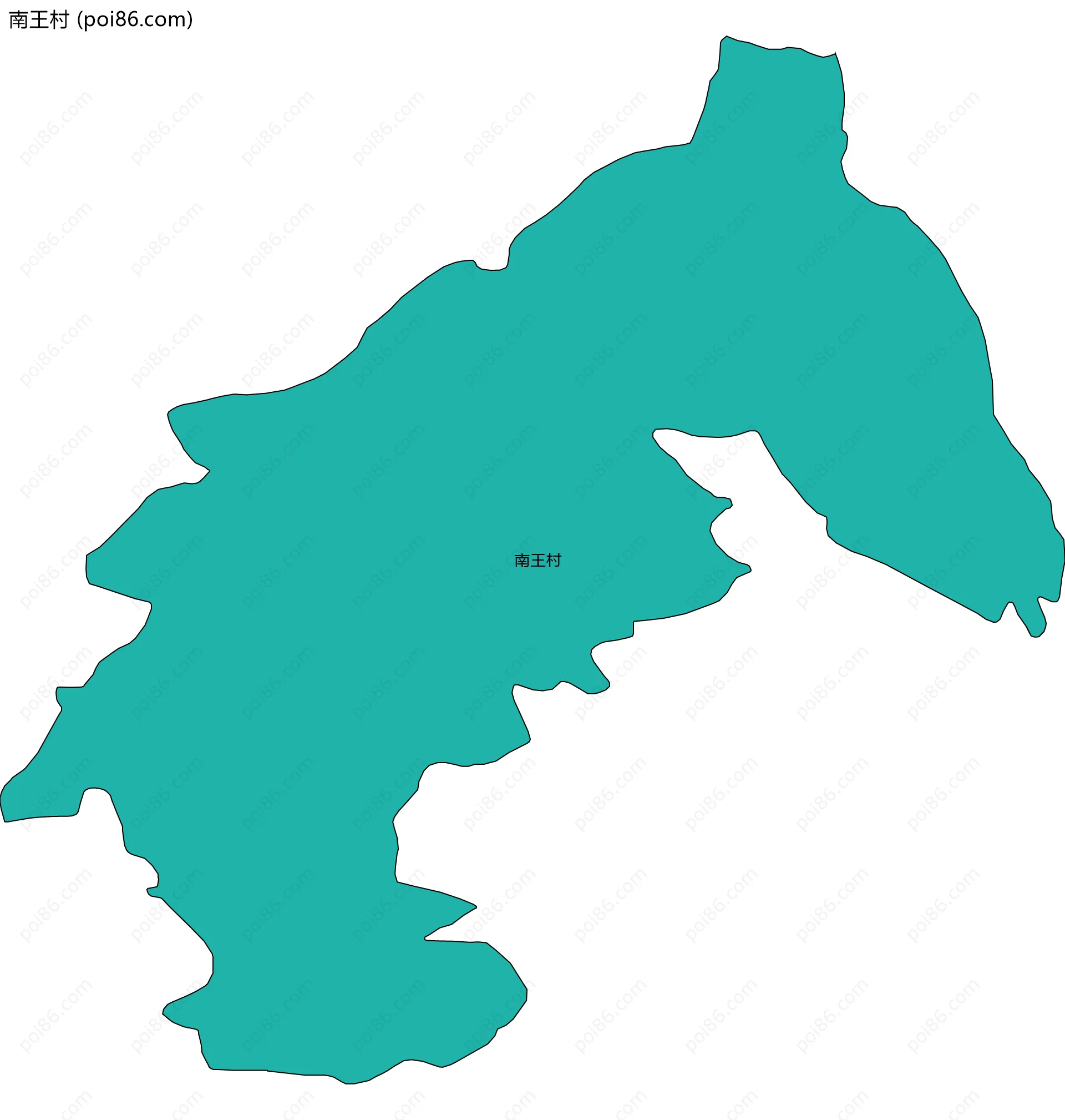 南王村边界地图