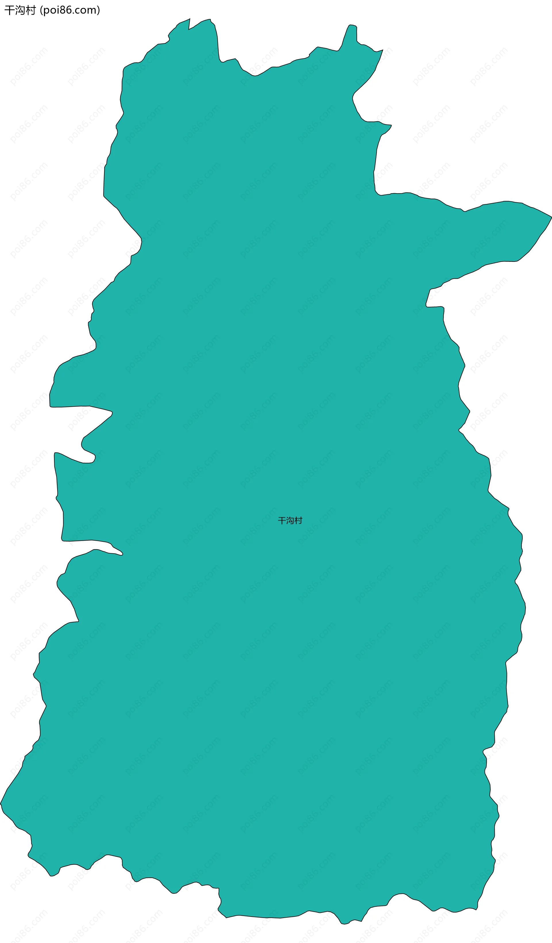 干沟村边界地图