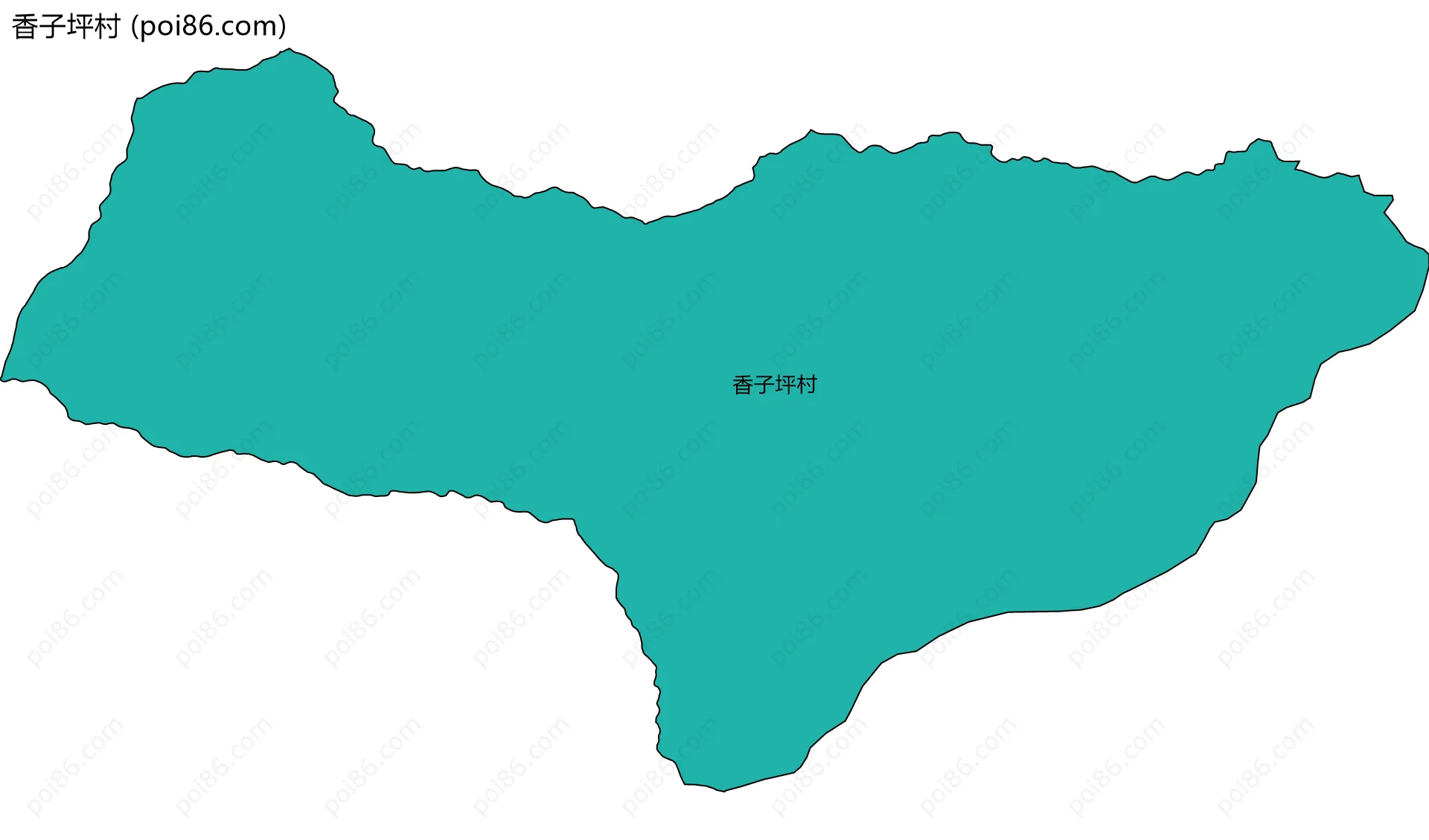 香子坪村边界地图