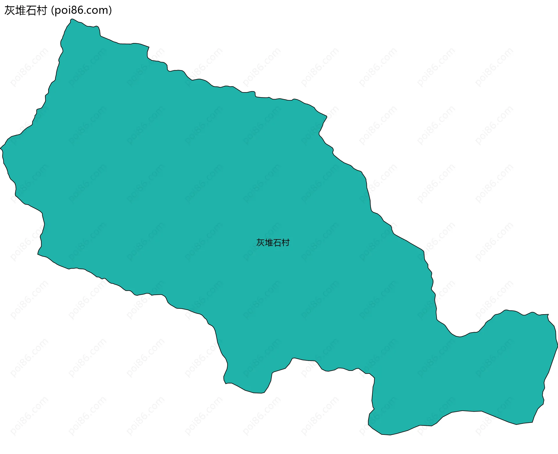 灰堆石村边界地图