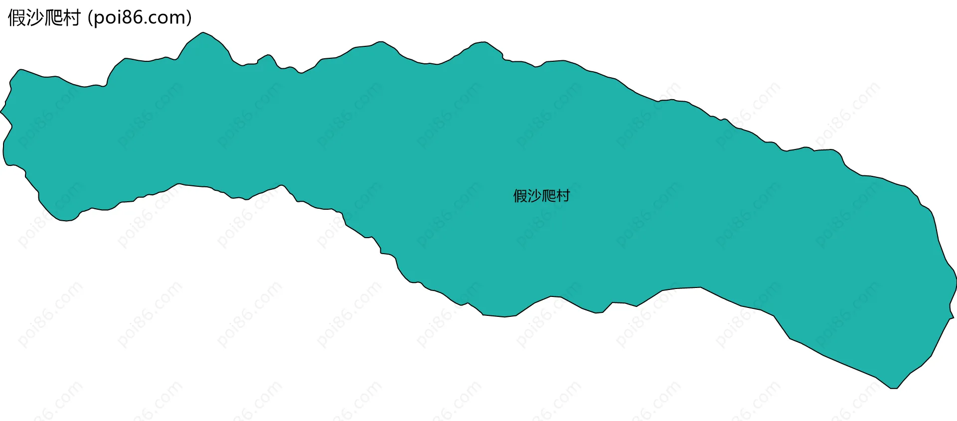 假沙爬村边界地图