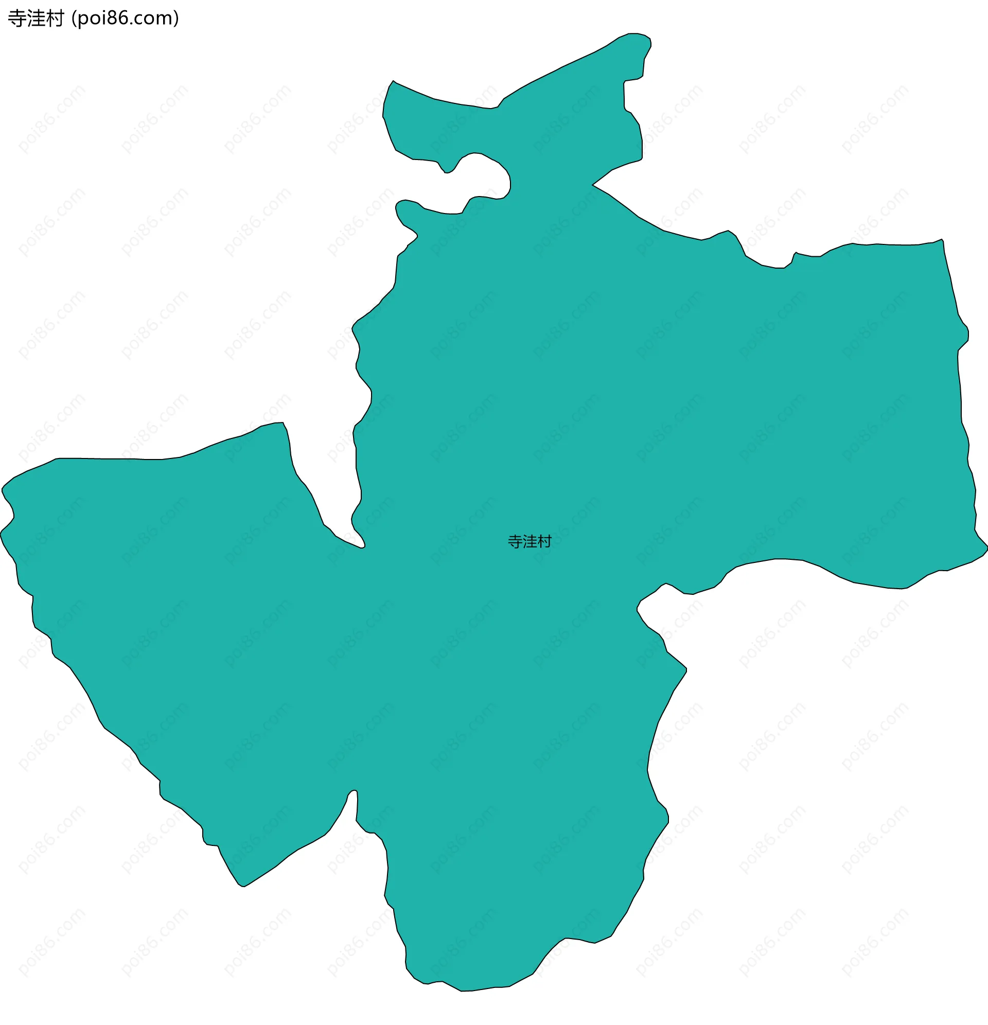 寺洼村边界地图