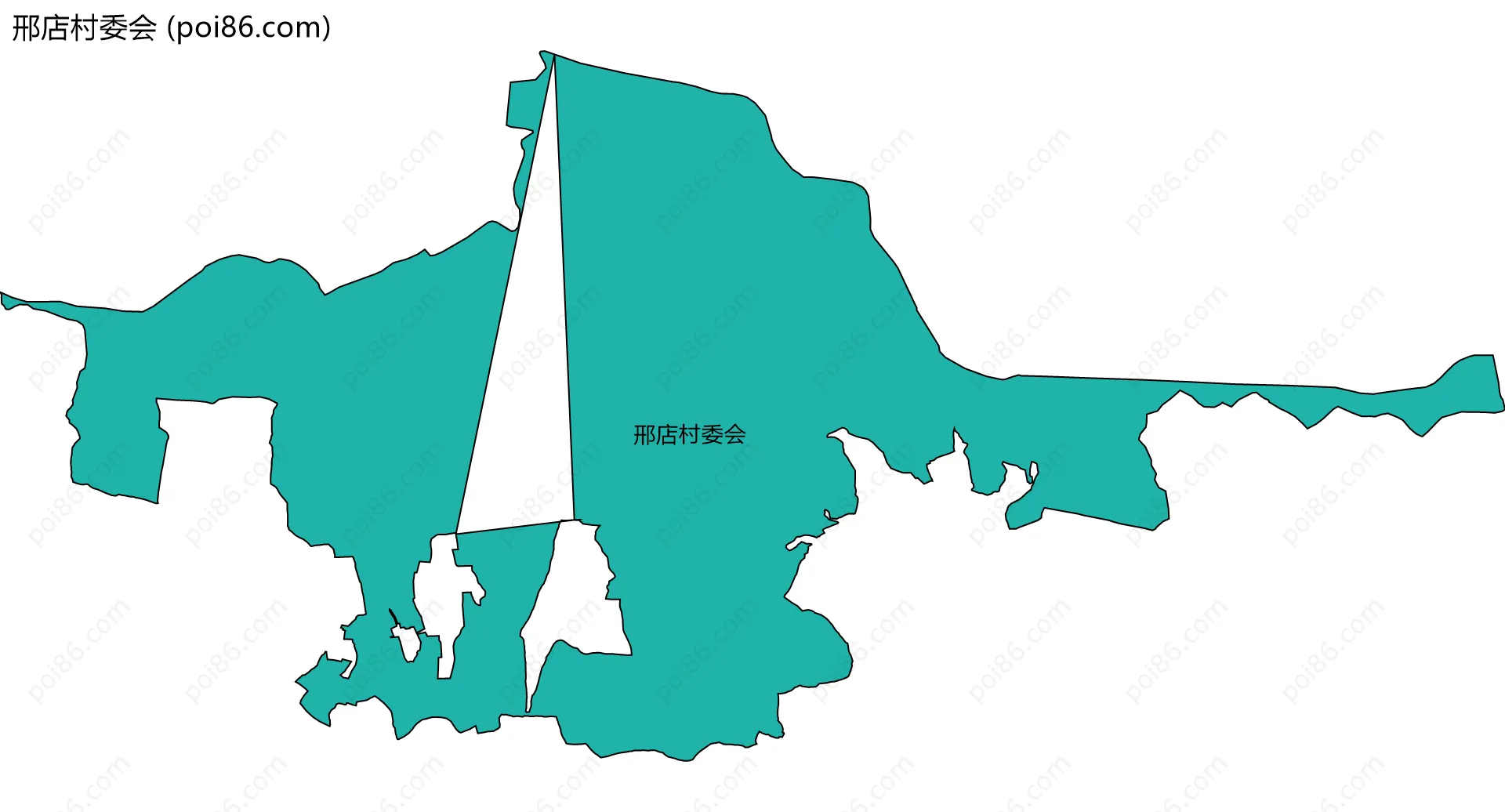 邢店村委会边界地图