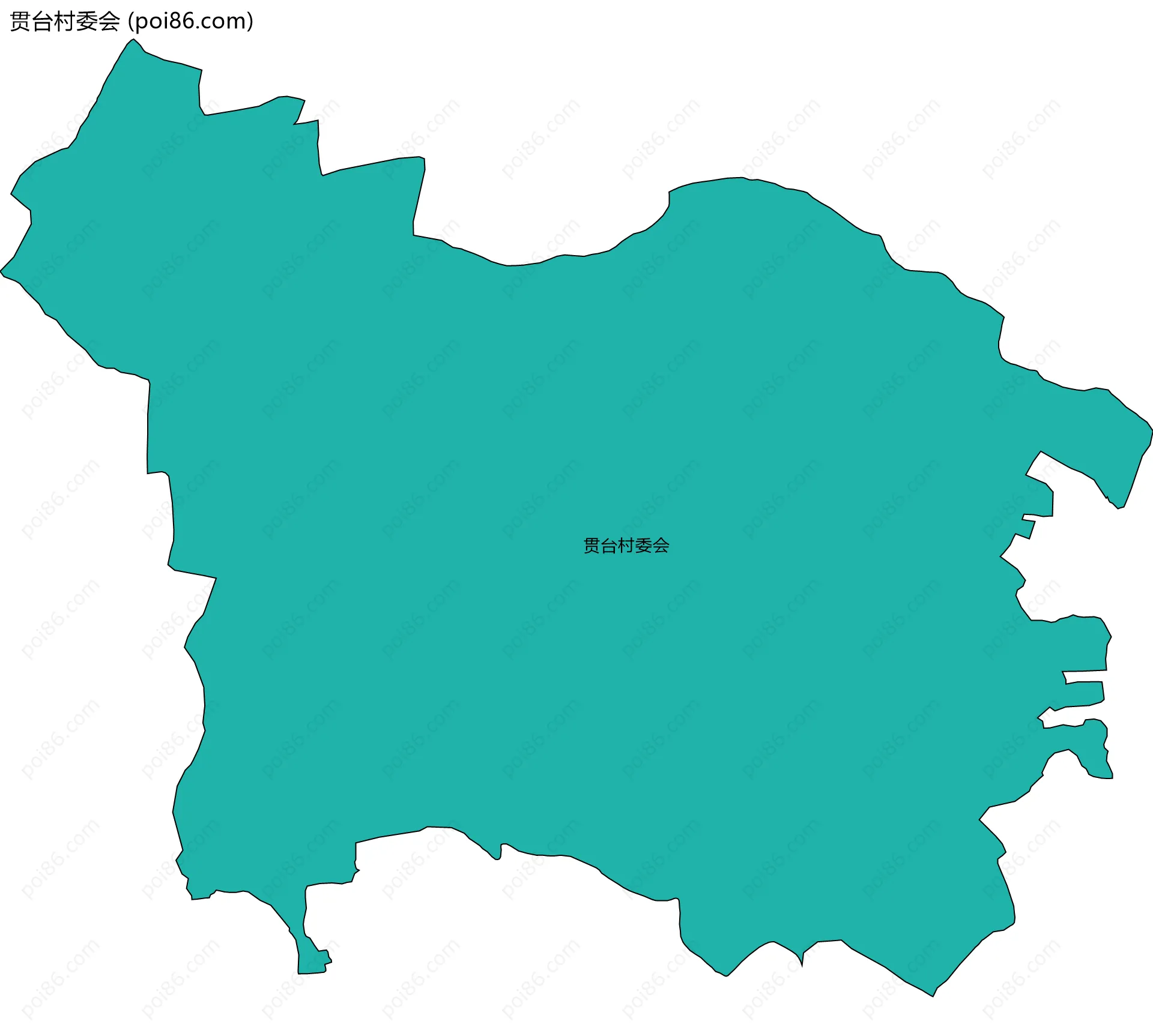 贯台村委会边界地图