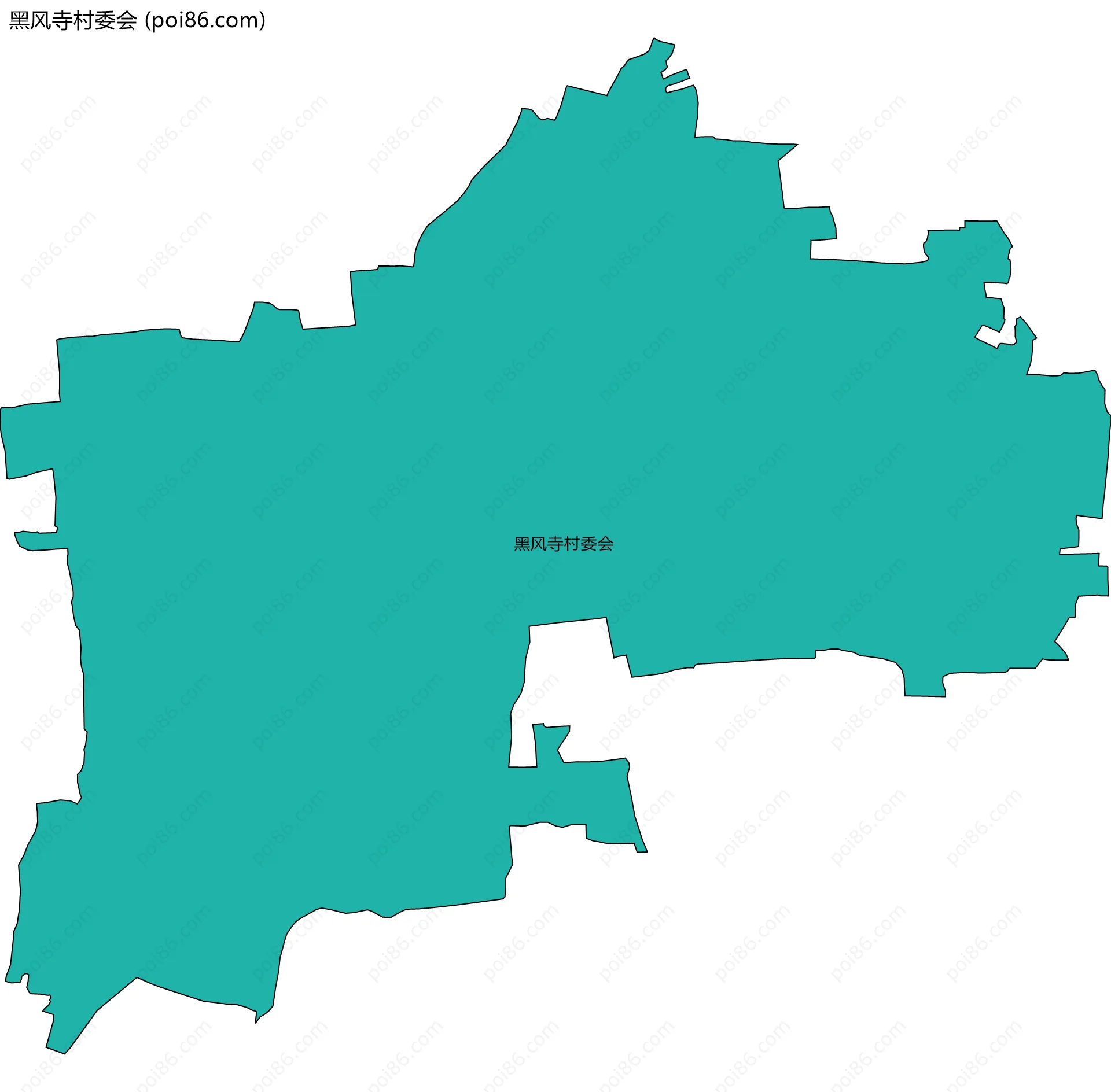 黑风寺村委会边界地图