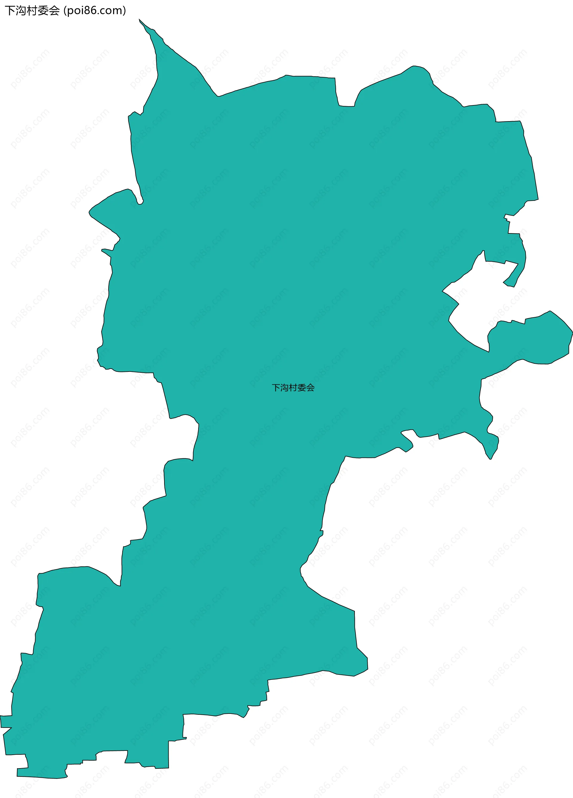 下沟村委会边界地图