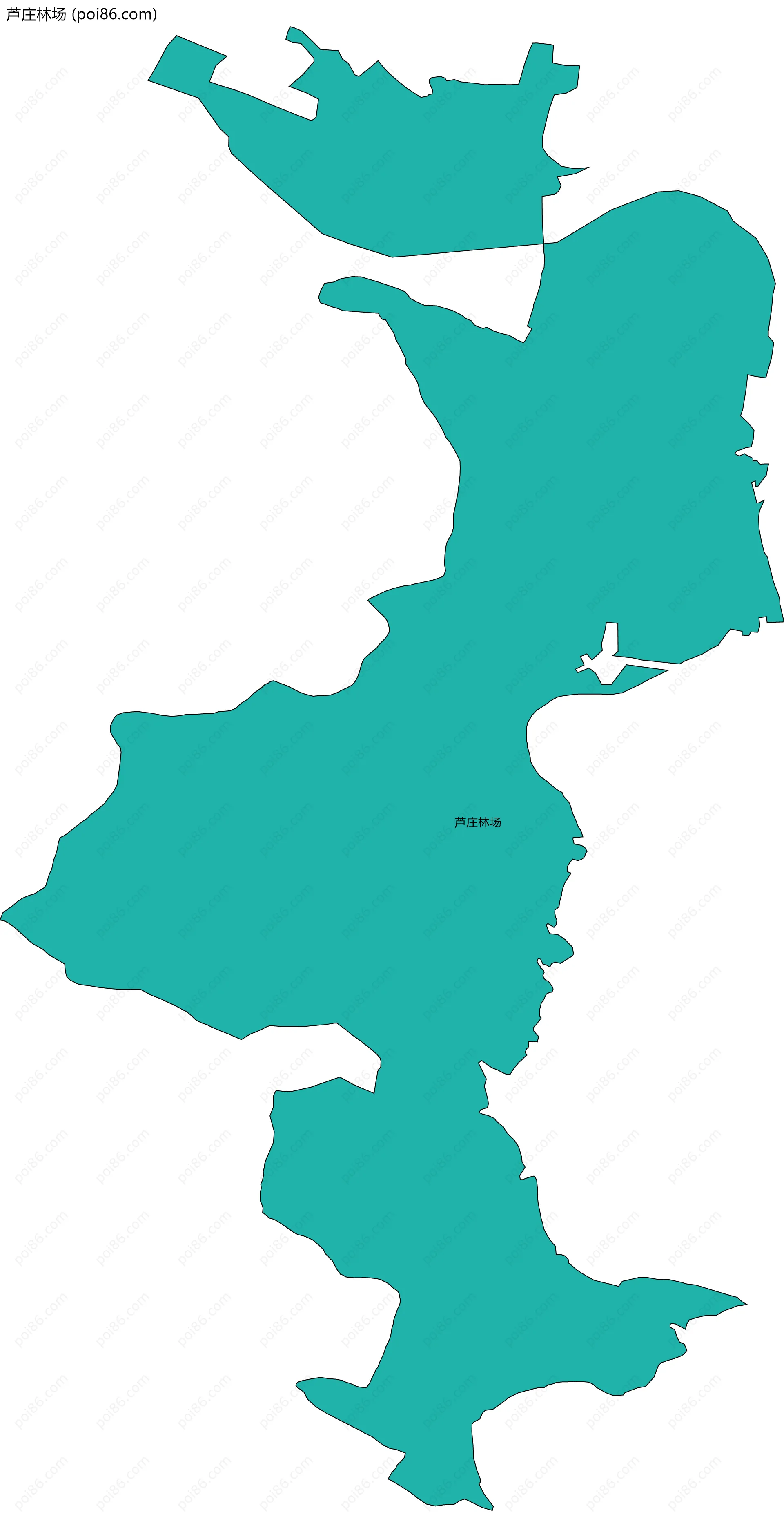 芦庄林场边界地图