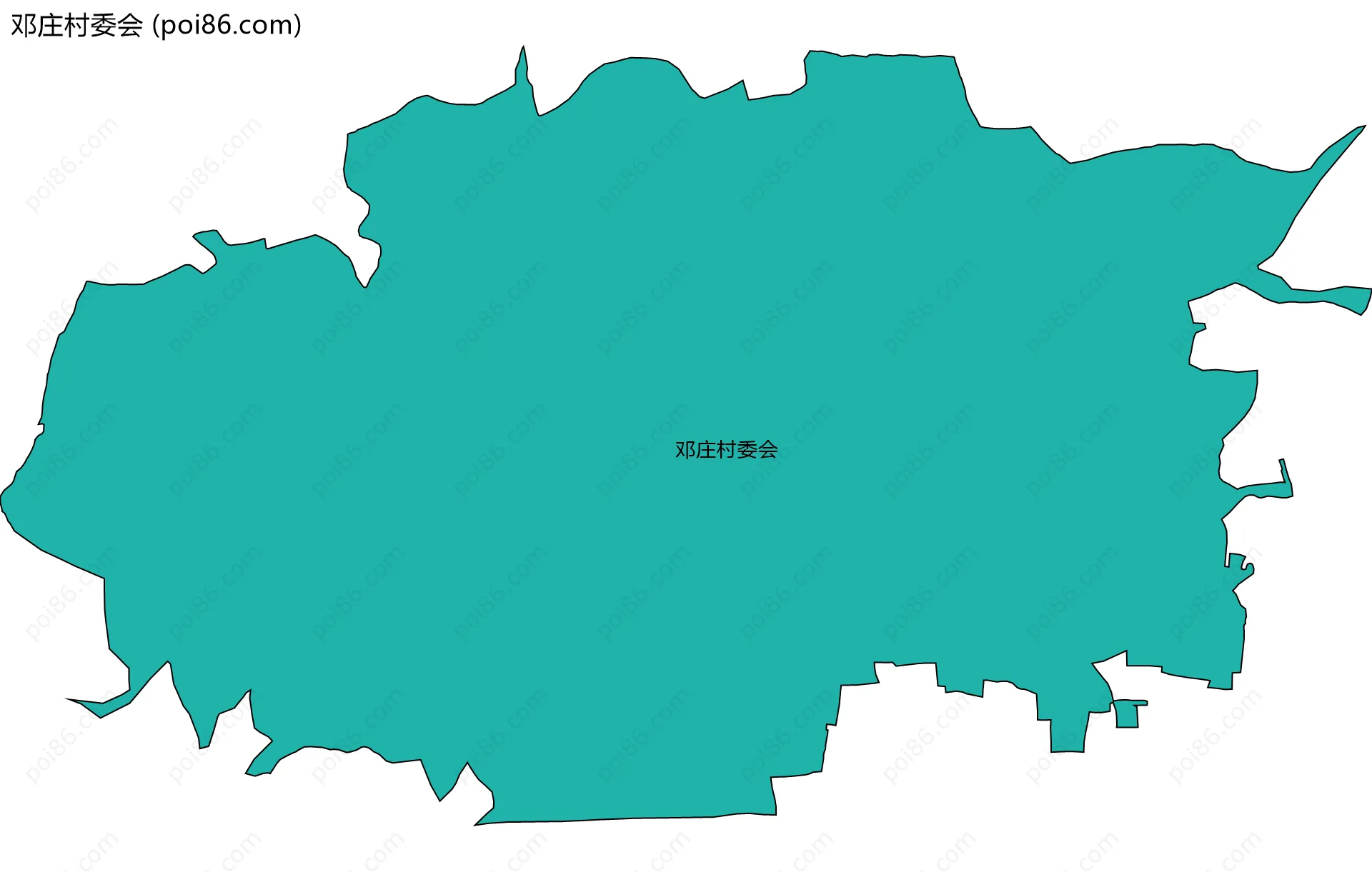 邓庄村委会边界地图