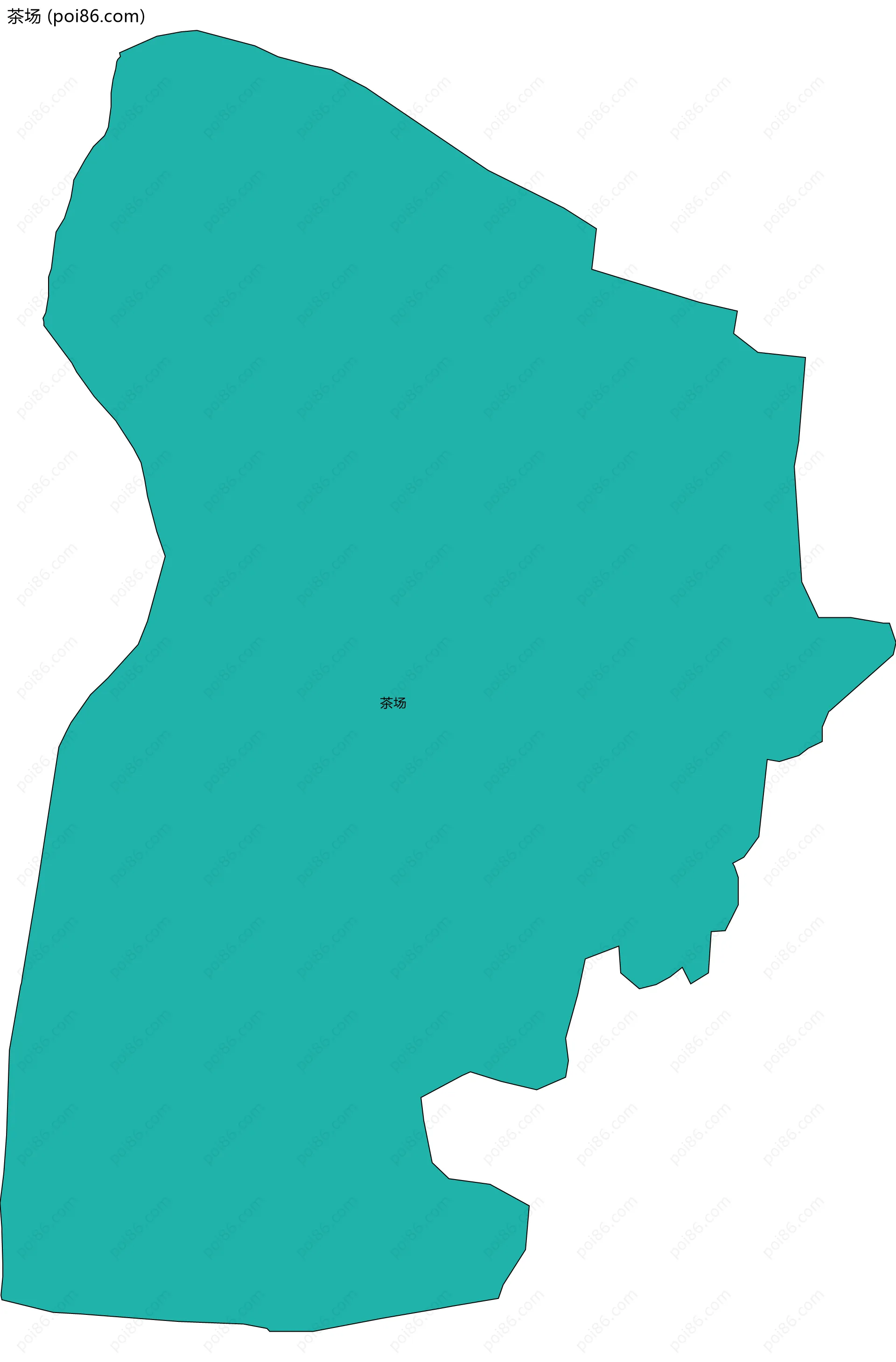 茶场边界地图