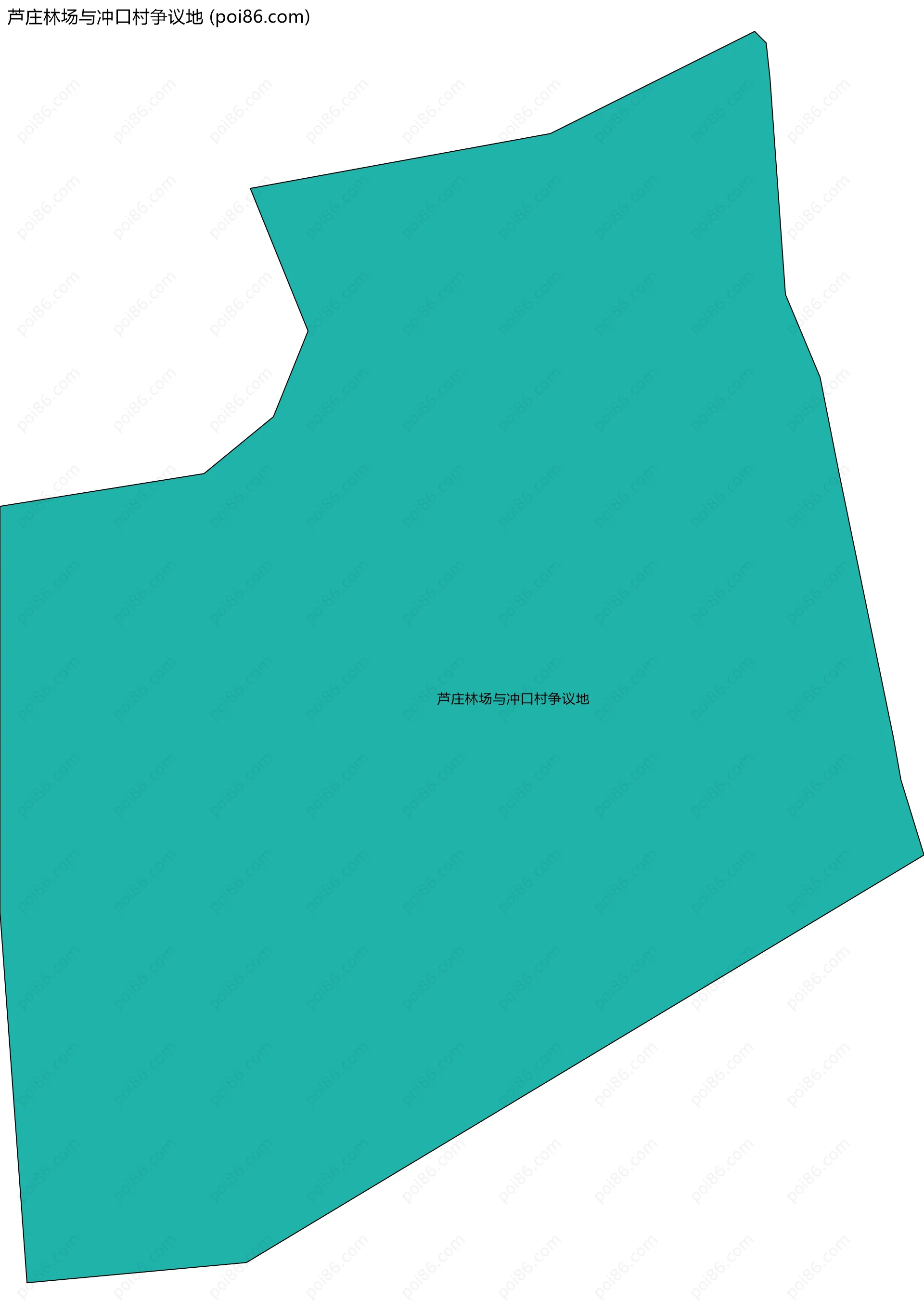 芦庄林场与冲口村争议地边界地图