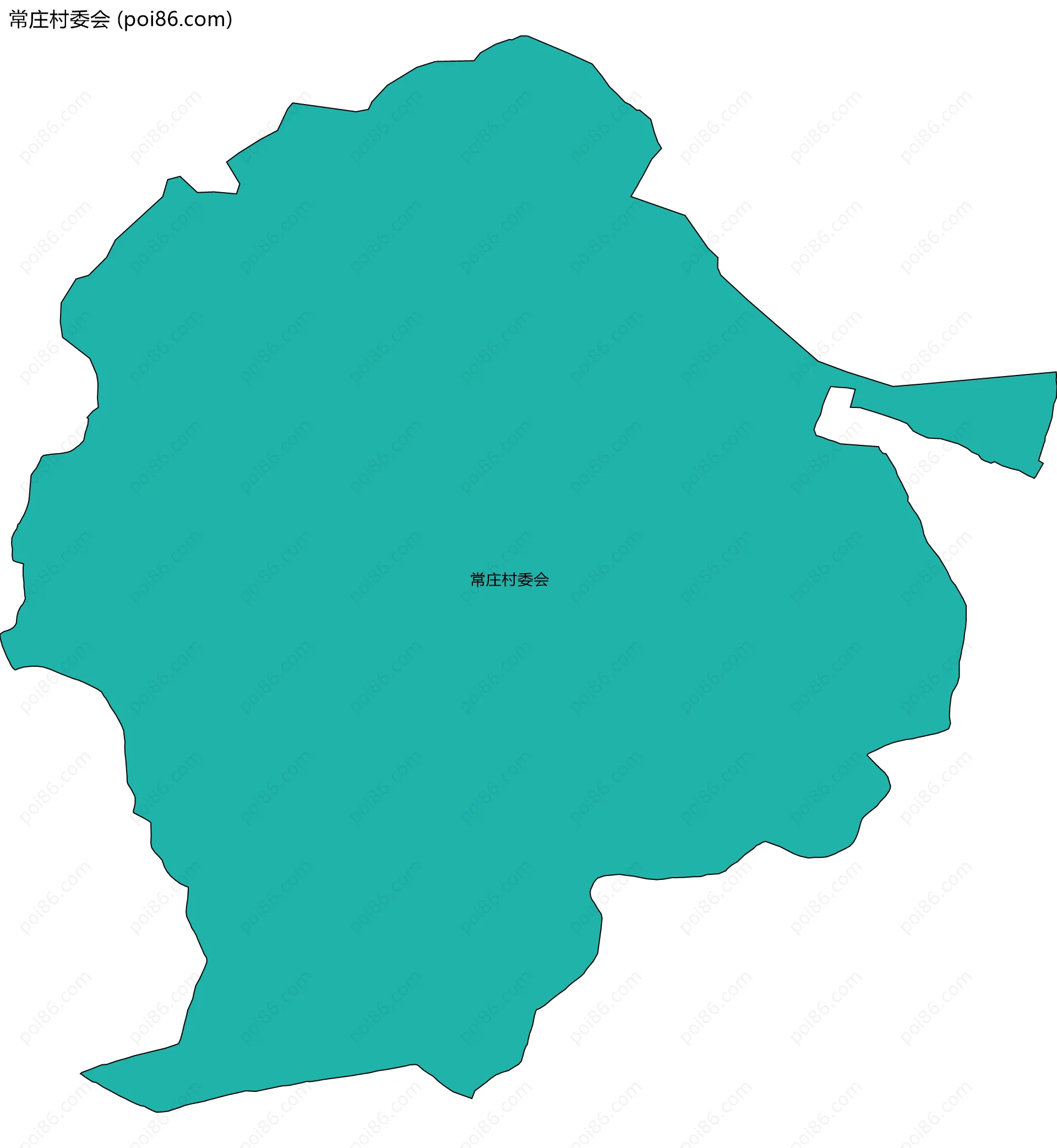 常庄村委会边界地图