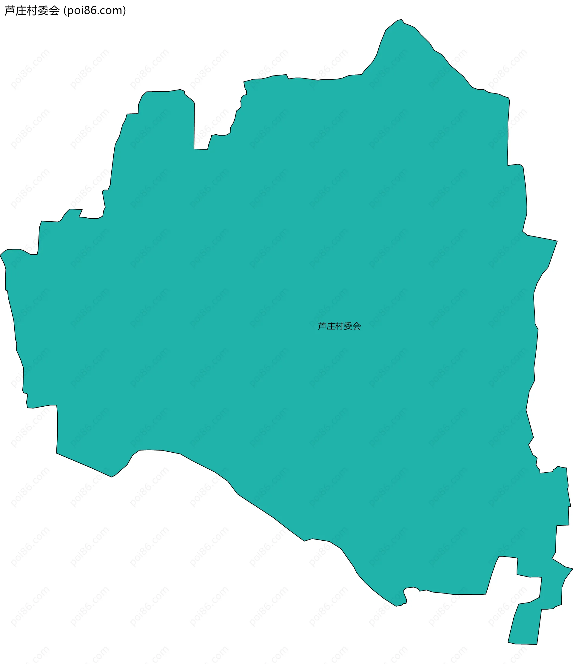 芦庄村委会边界地图