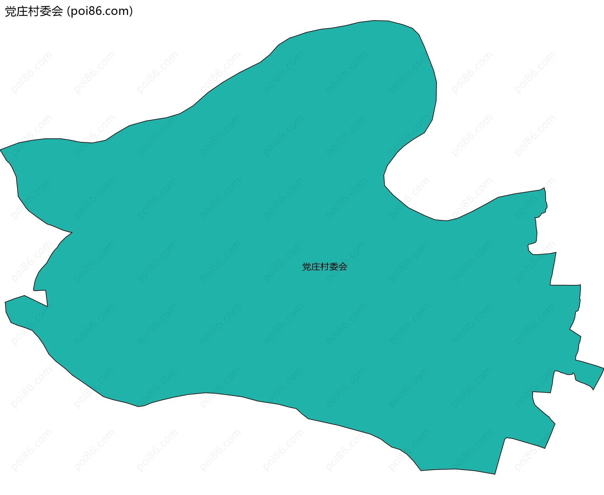 党庄村委会边界地图