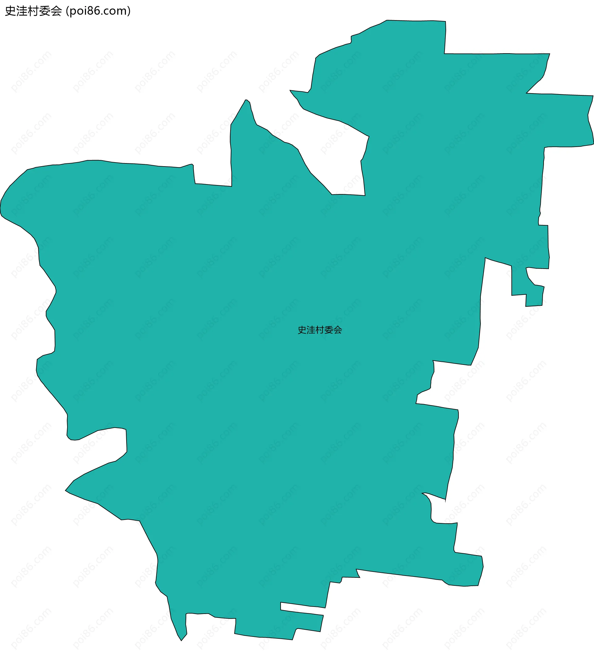 史洼村委会边界地图