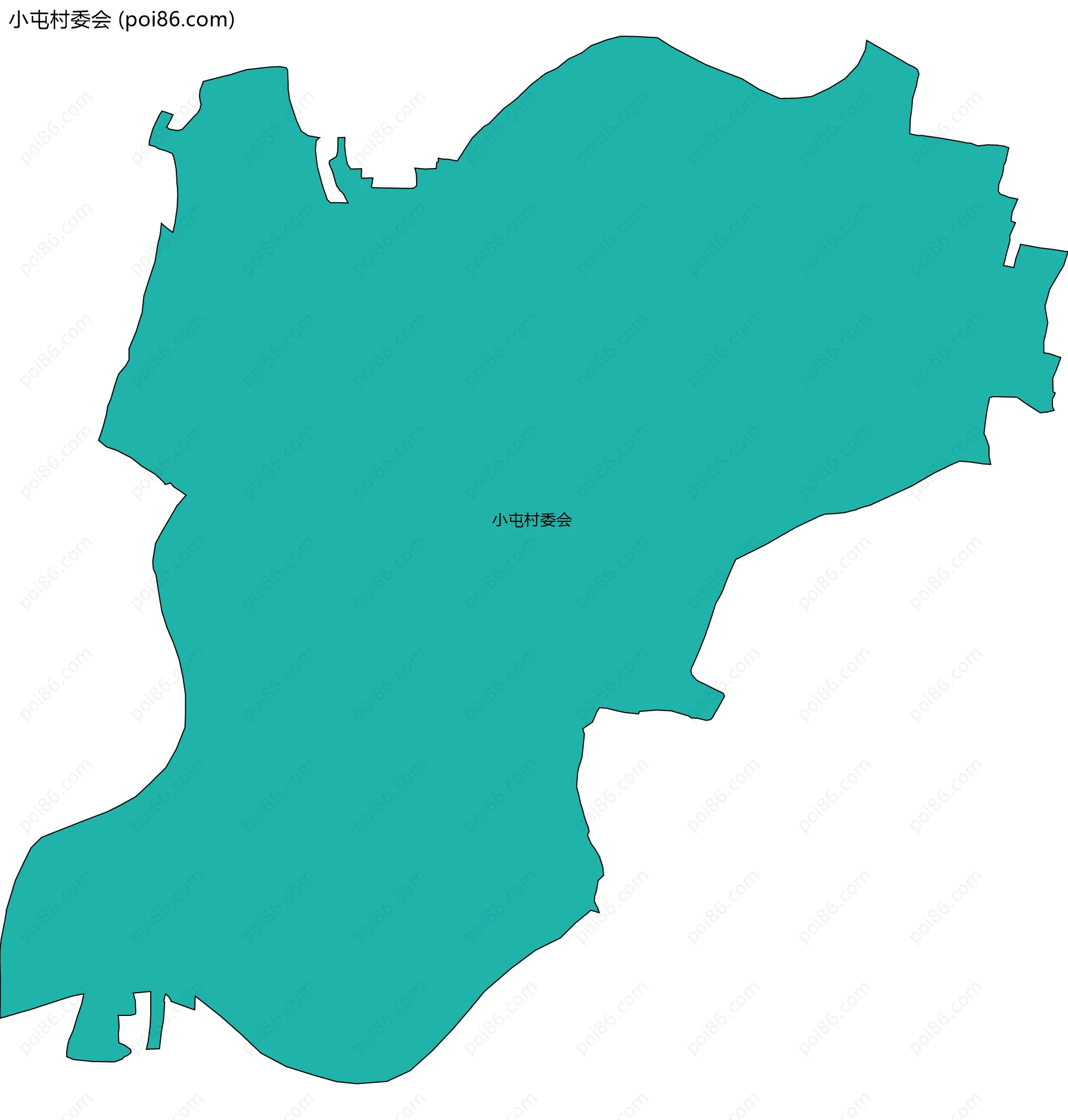 小屯村委会边界地图