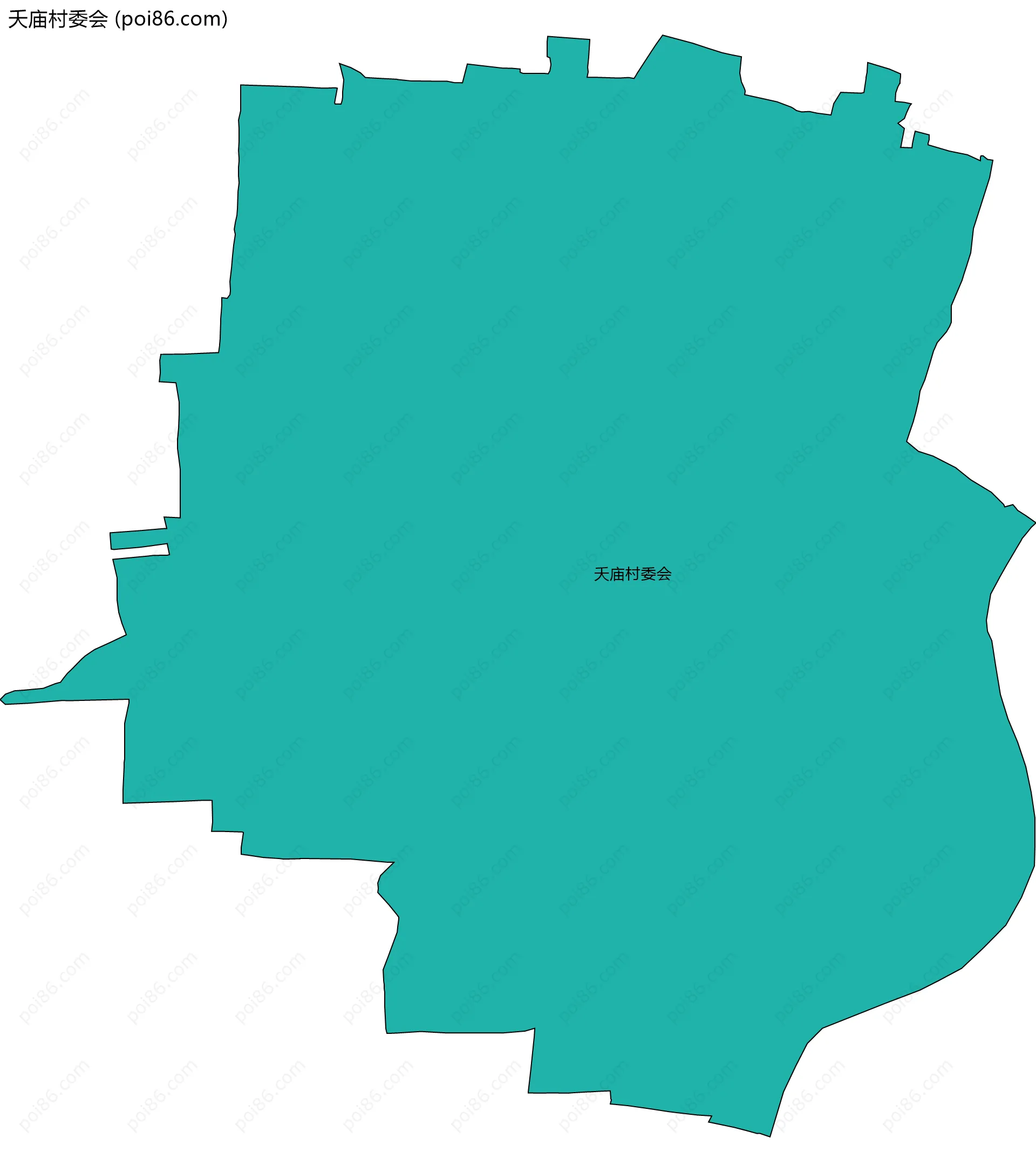 夭庙村委会边界地图