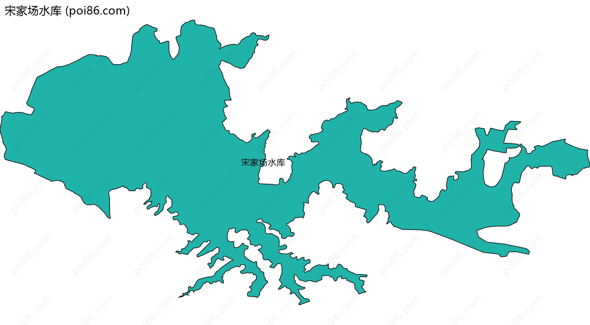 宋家场水库边界地图