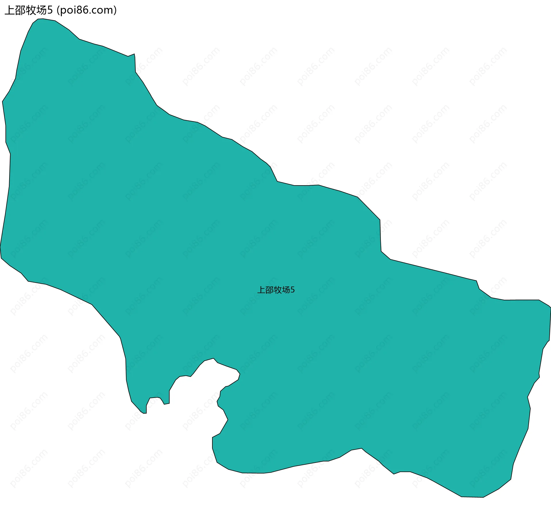 上邵牧场5边界地图