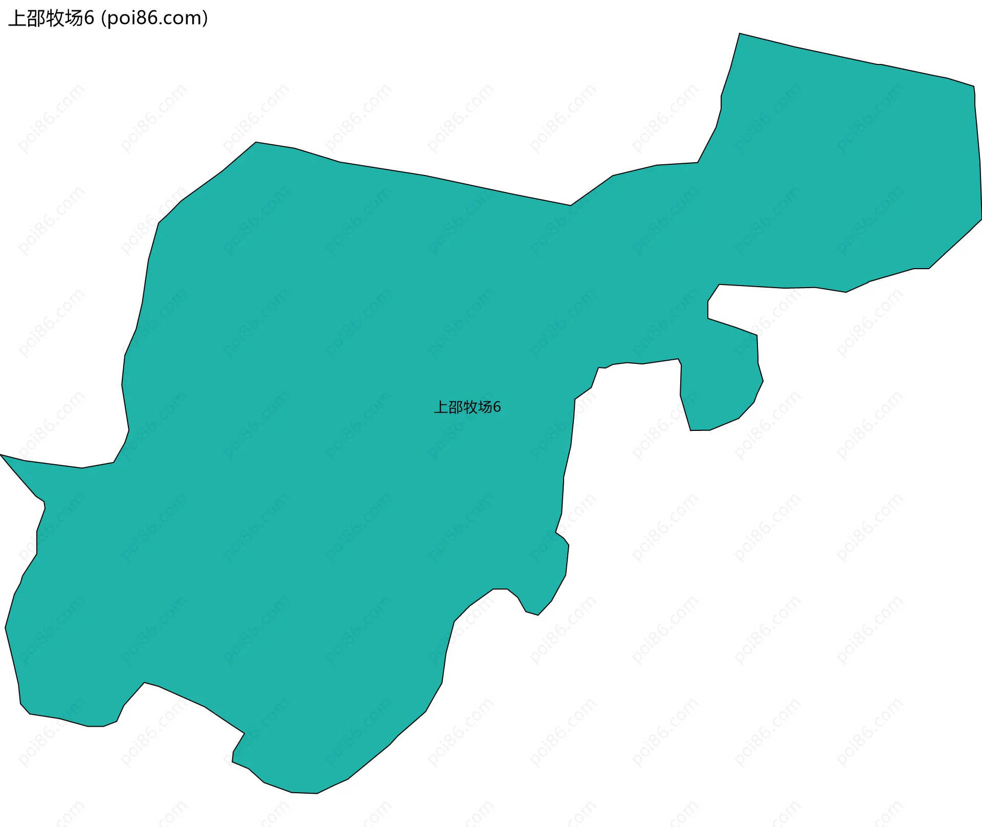 上邵牧场6边界地图