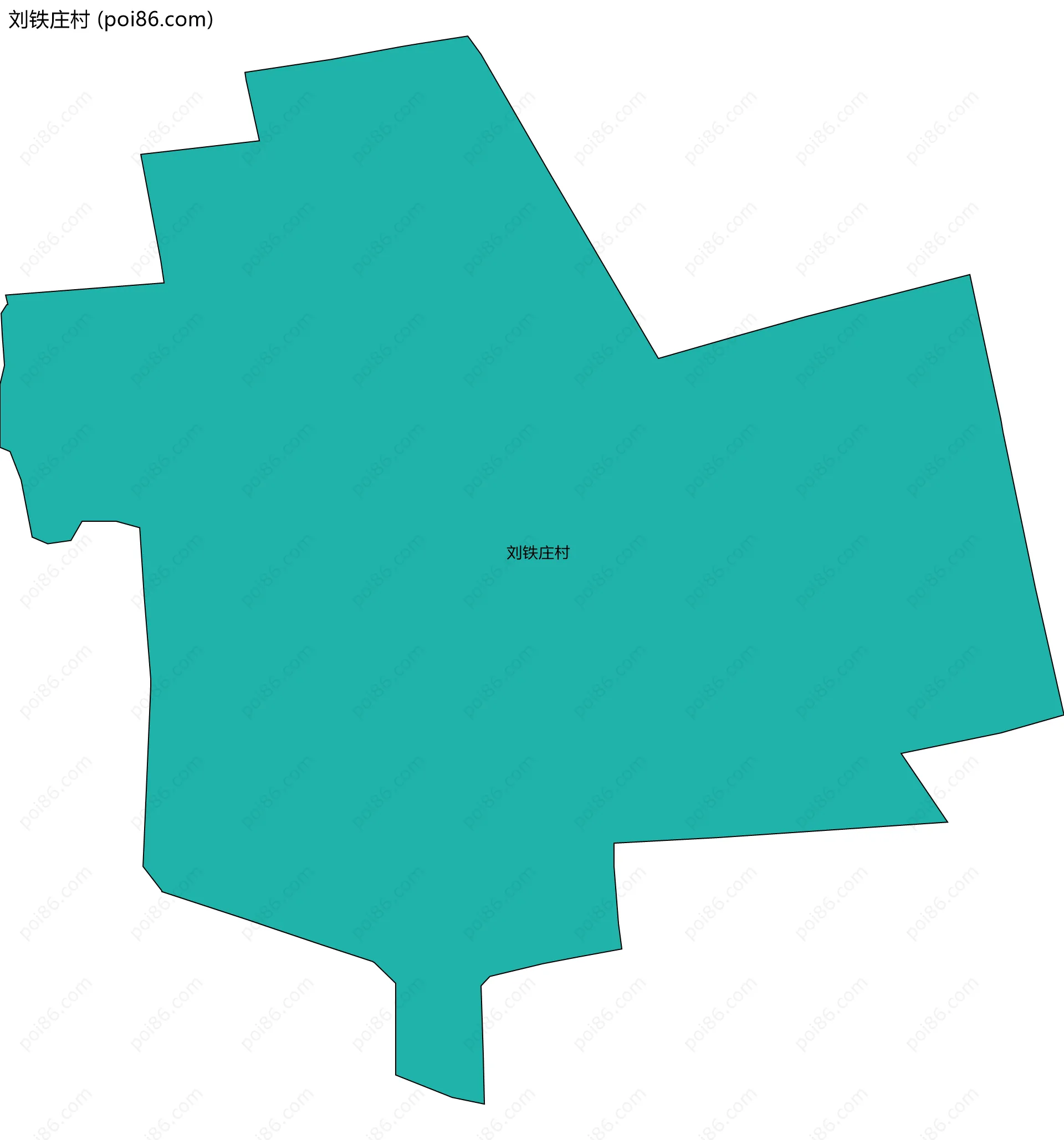 刘铁庄村边界地图