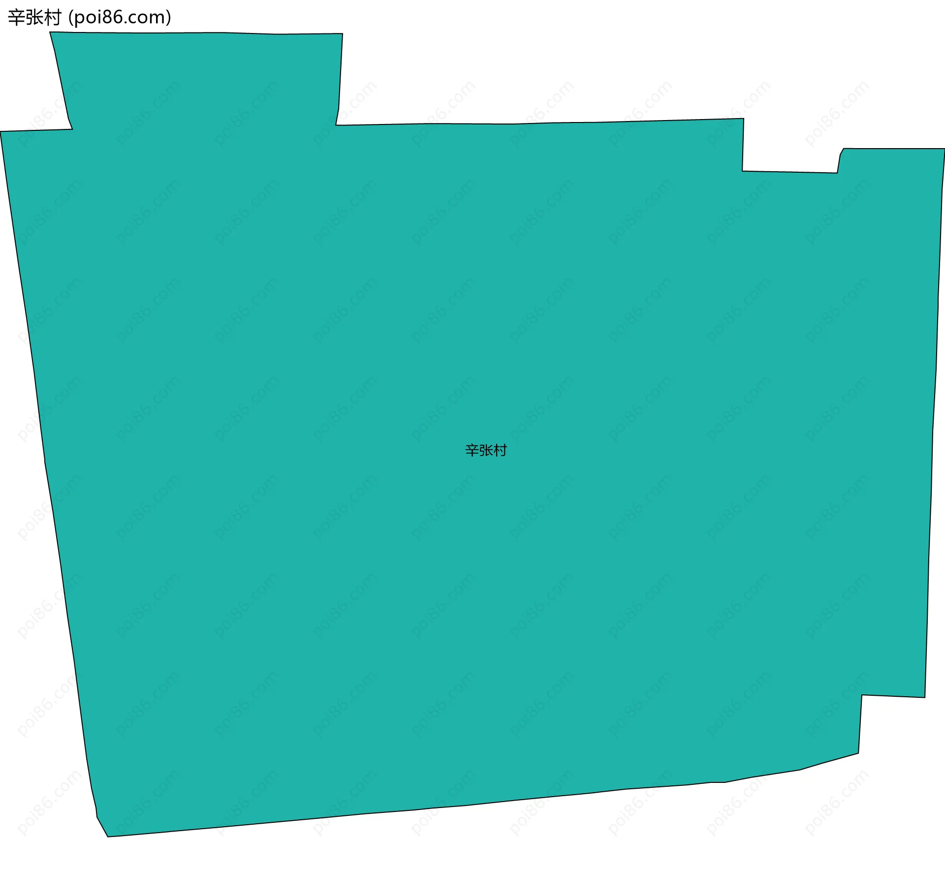 辛张村边界地图