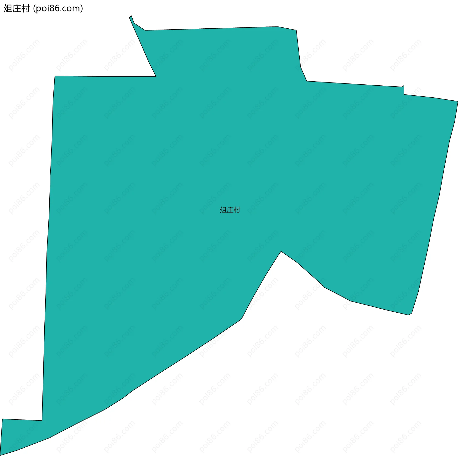 俎庄村边界地图