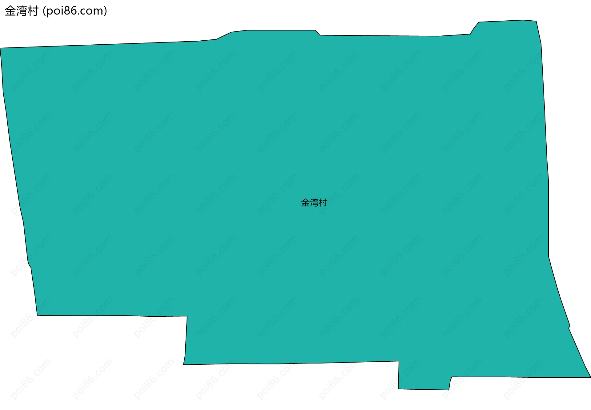 金湾村边界地图