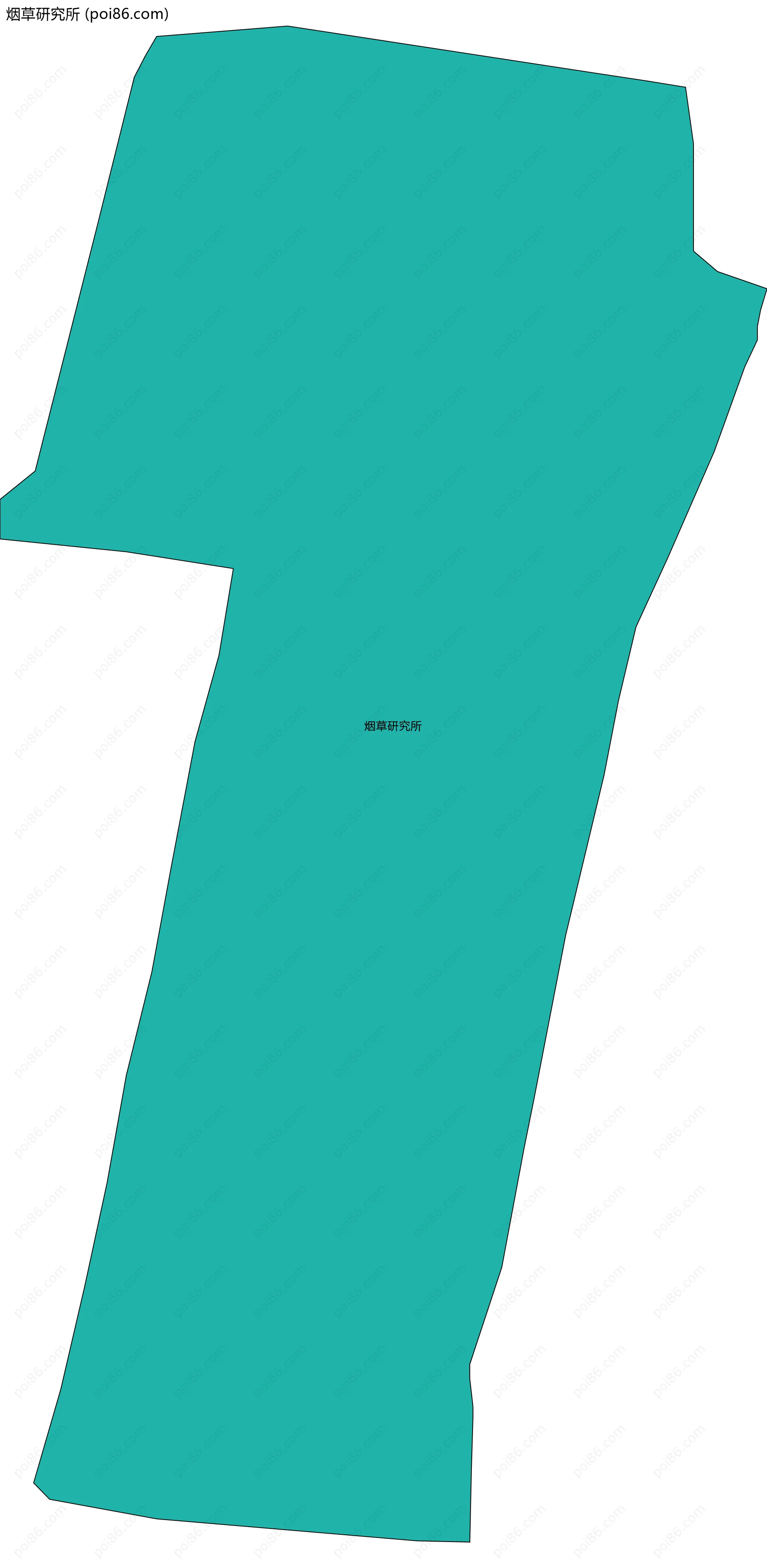 烟草研究所边界地图