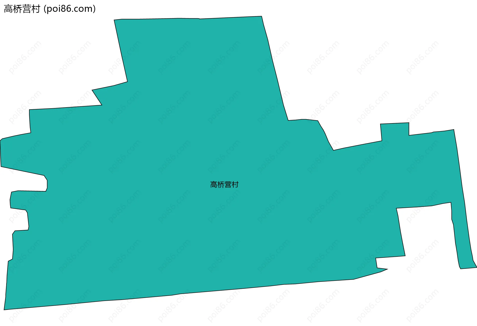 高桥营村边界地图