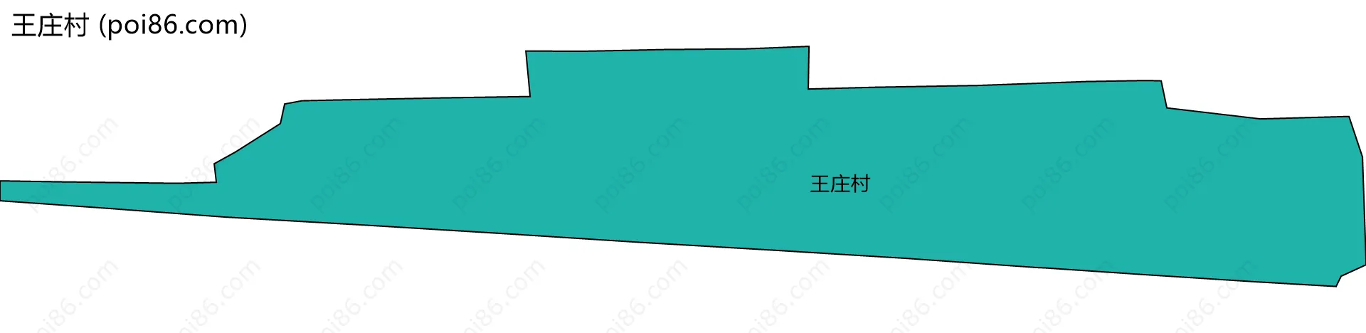 王庄村边界地图