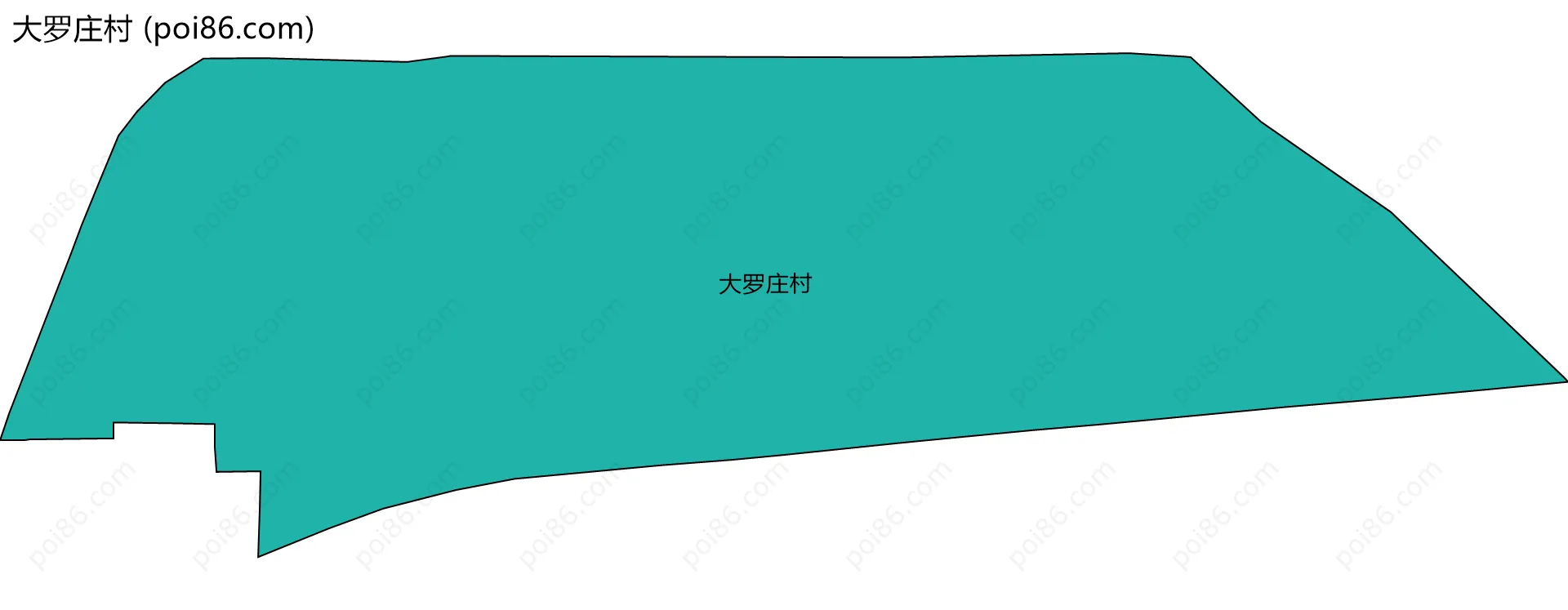 大罗庄村边界地图