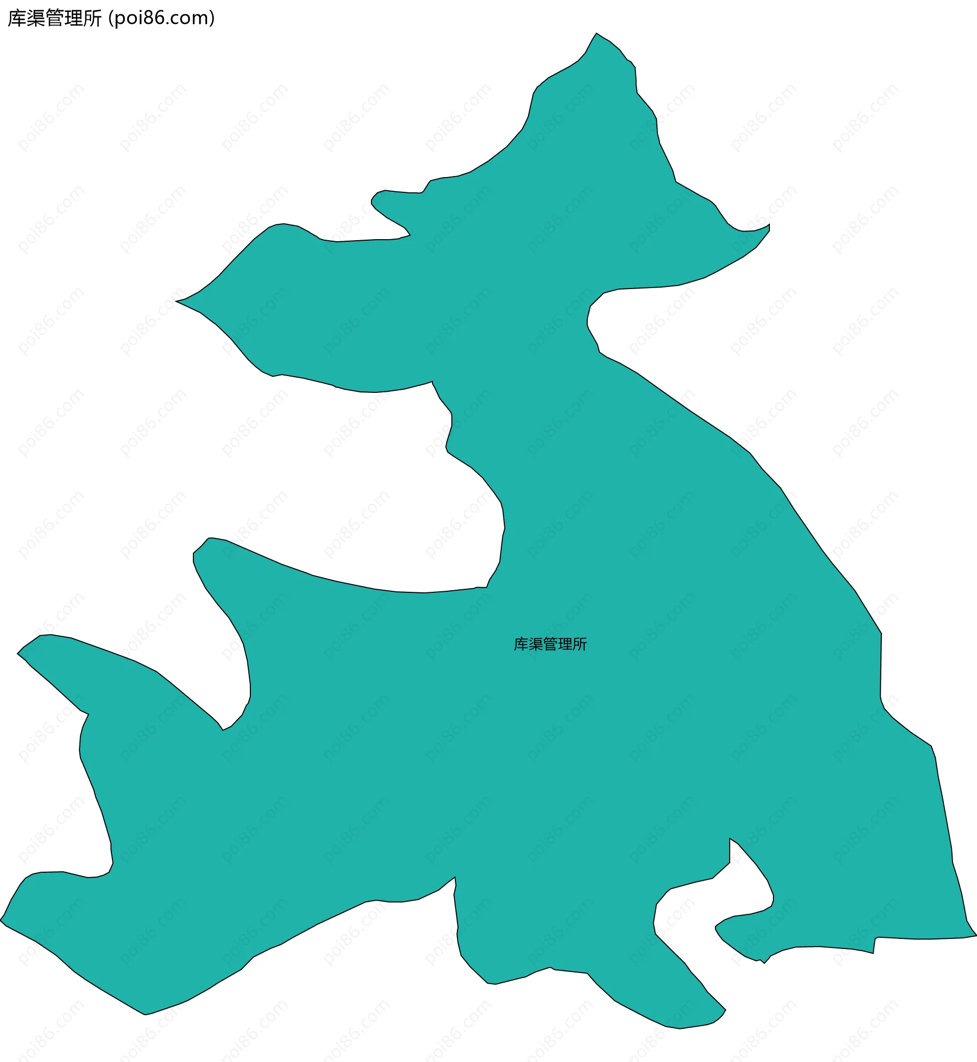 库渠管理所边界地图