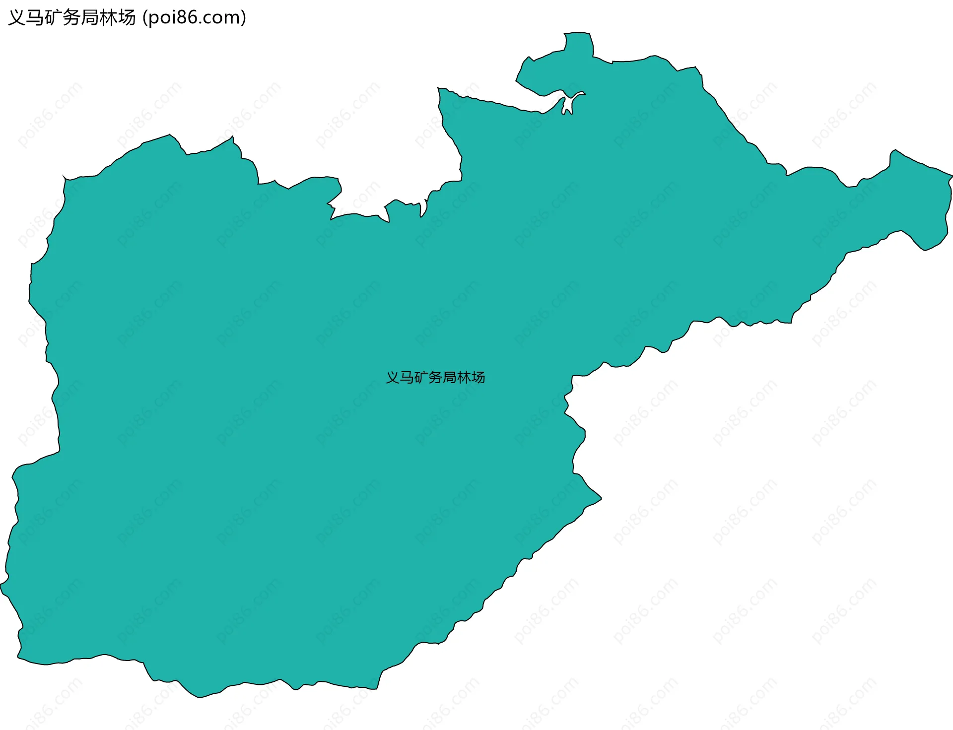义马矿务局林场边界地图