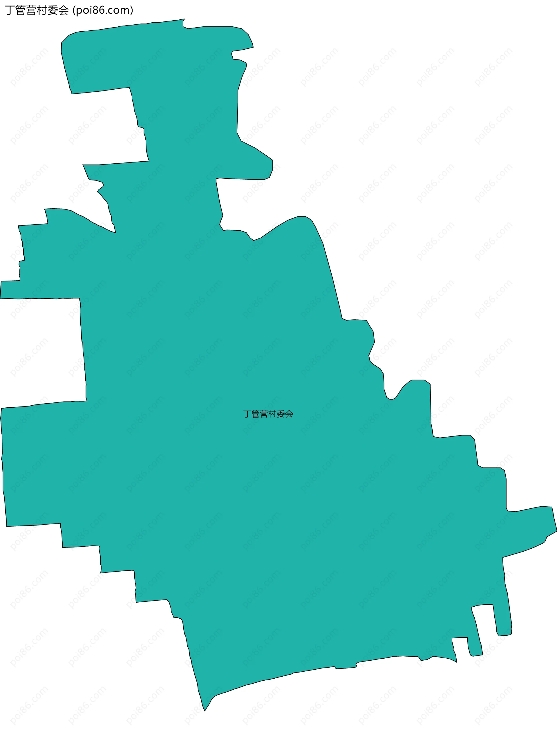 丁管营村委会边界地图