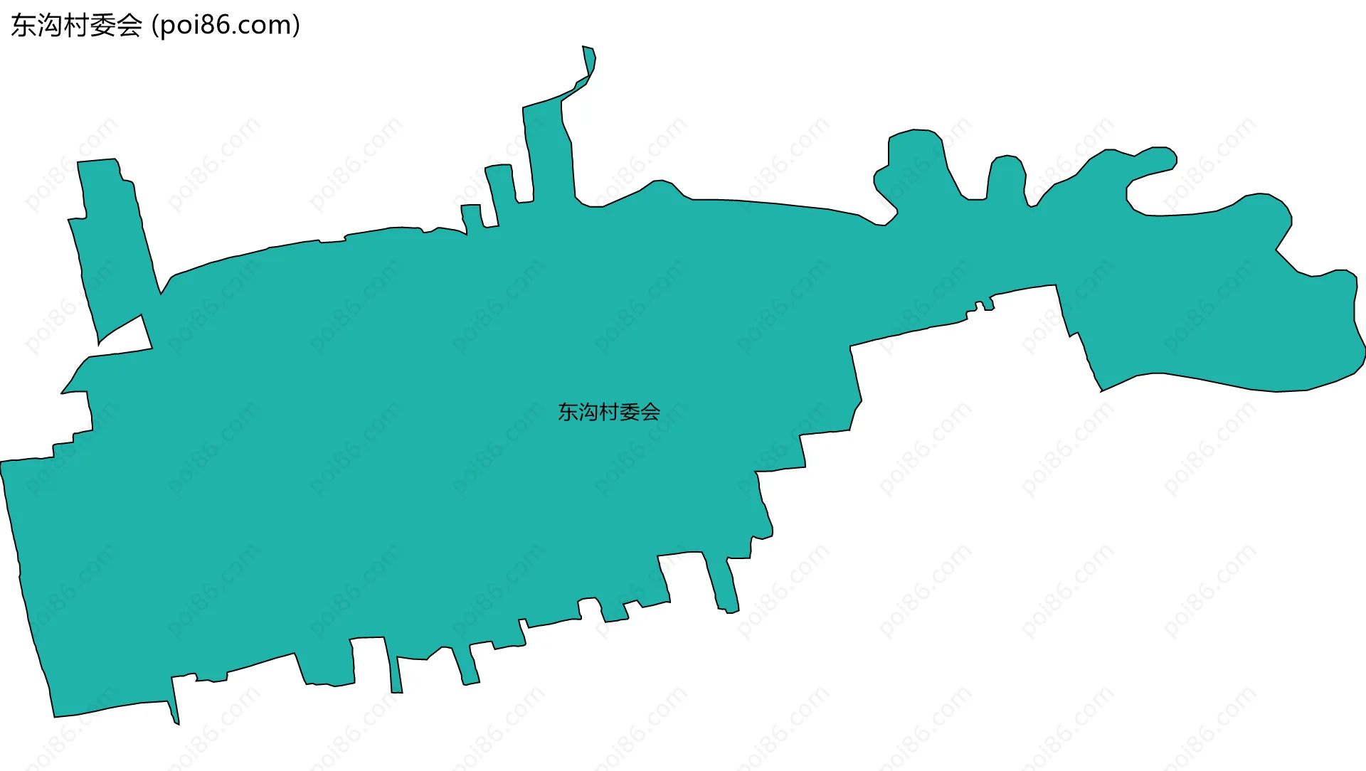 东沟村委会边界地图