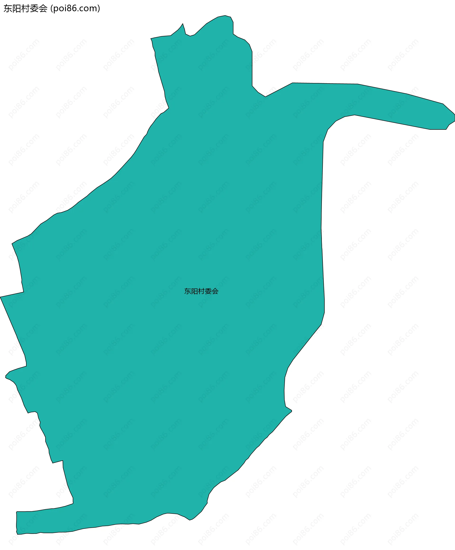 东阳村委会边界地图